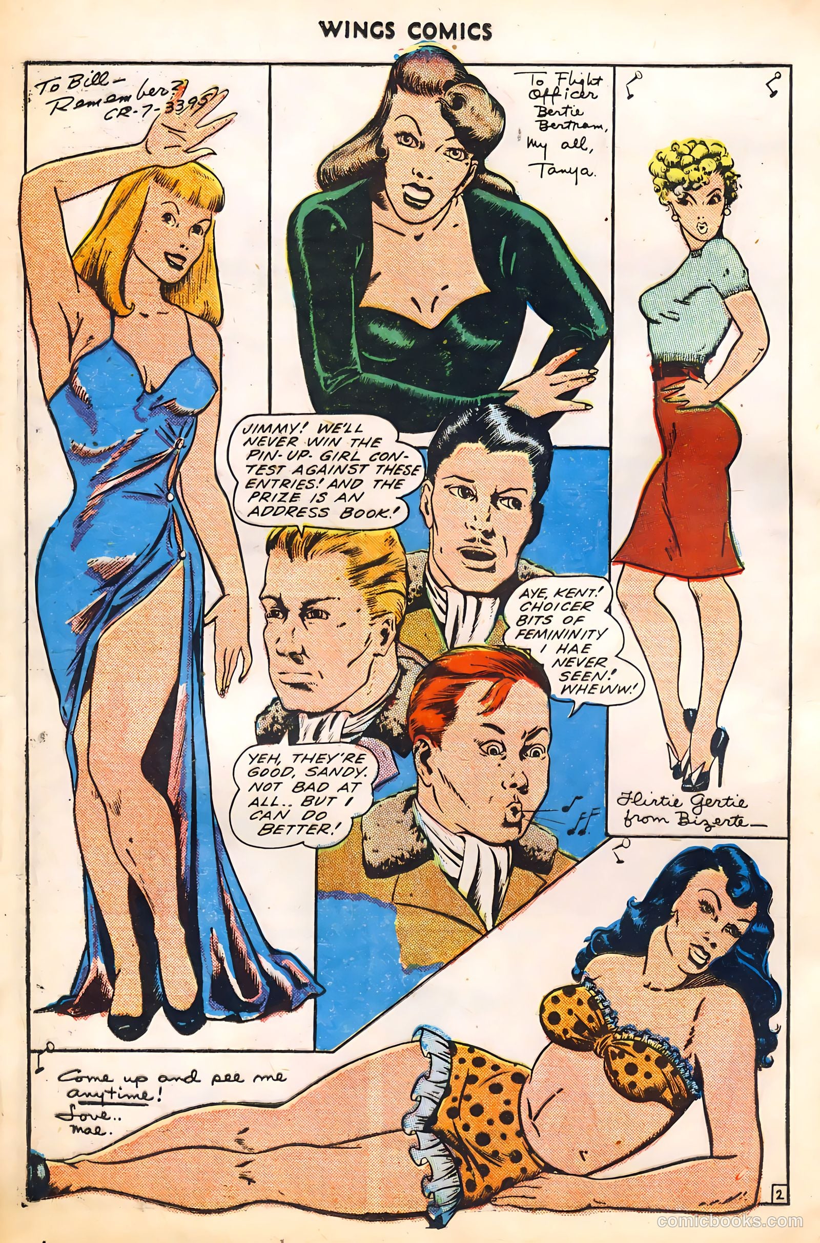 Wings Comics #45 (1944) — page 28 of 52