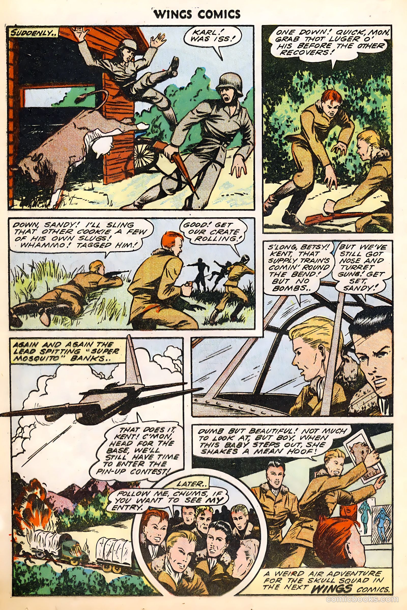 Wings Comics #45 (1944) — page 32 of 52