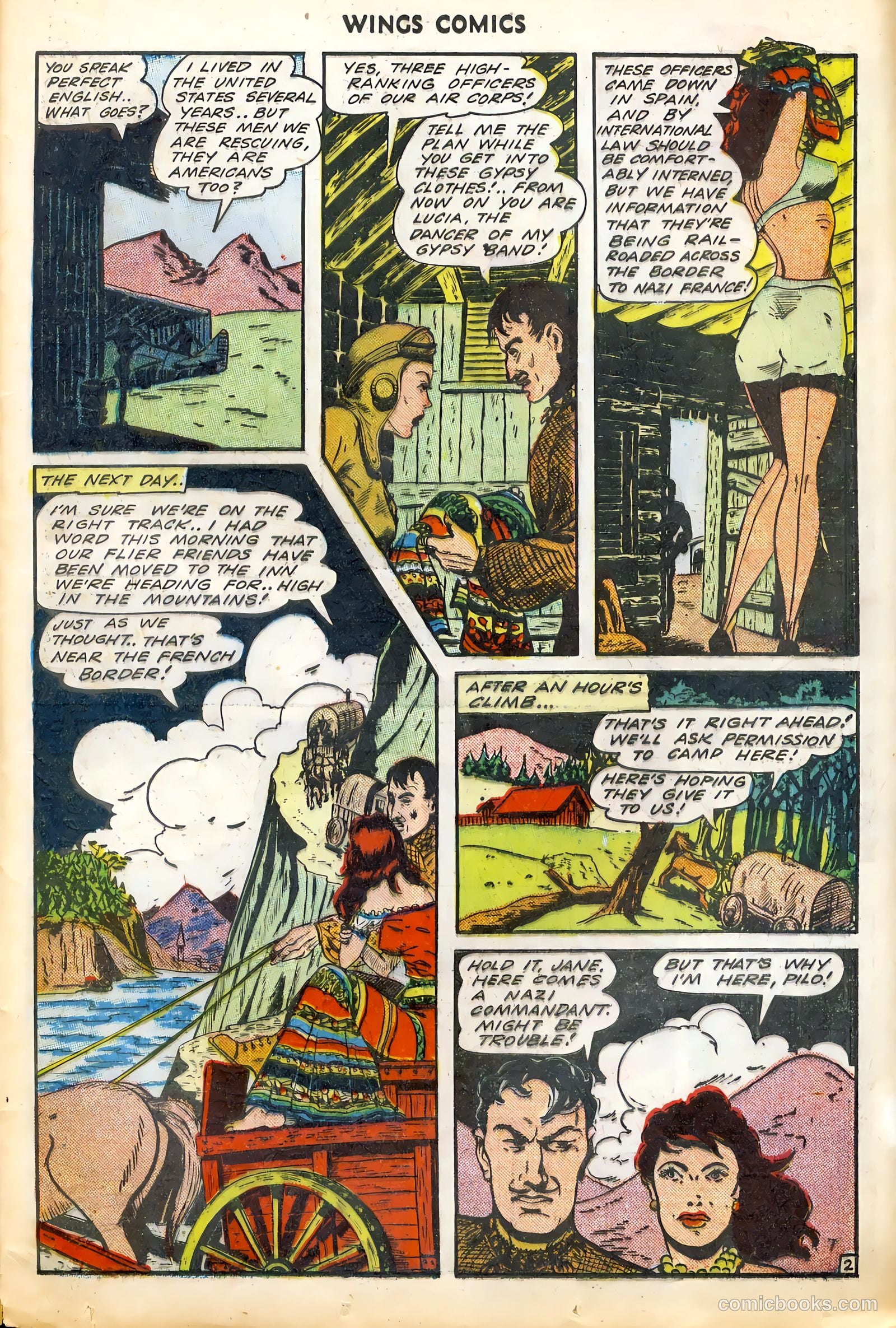 Wings Comics #45 (1944) — page 35 of 52