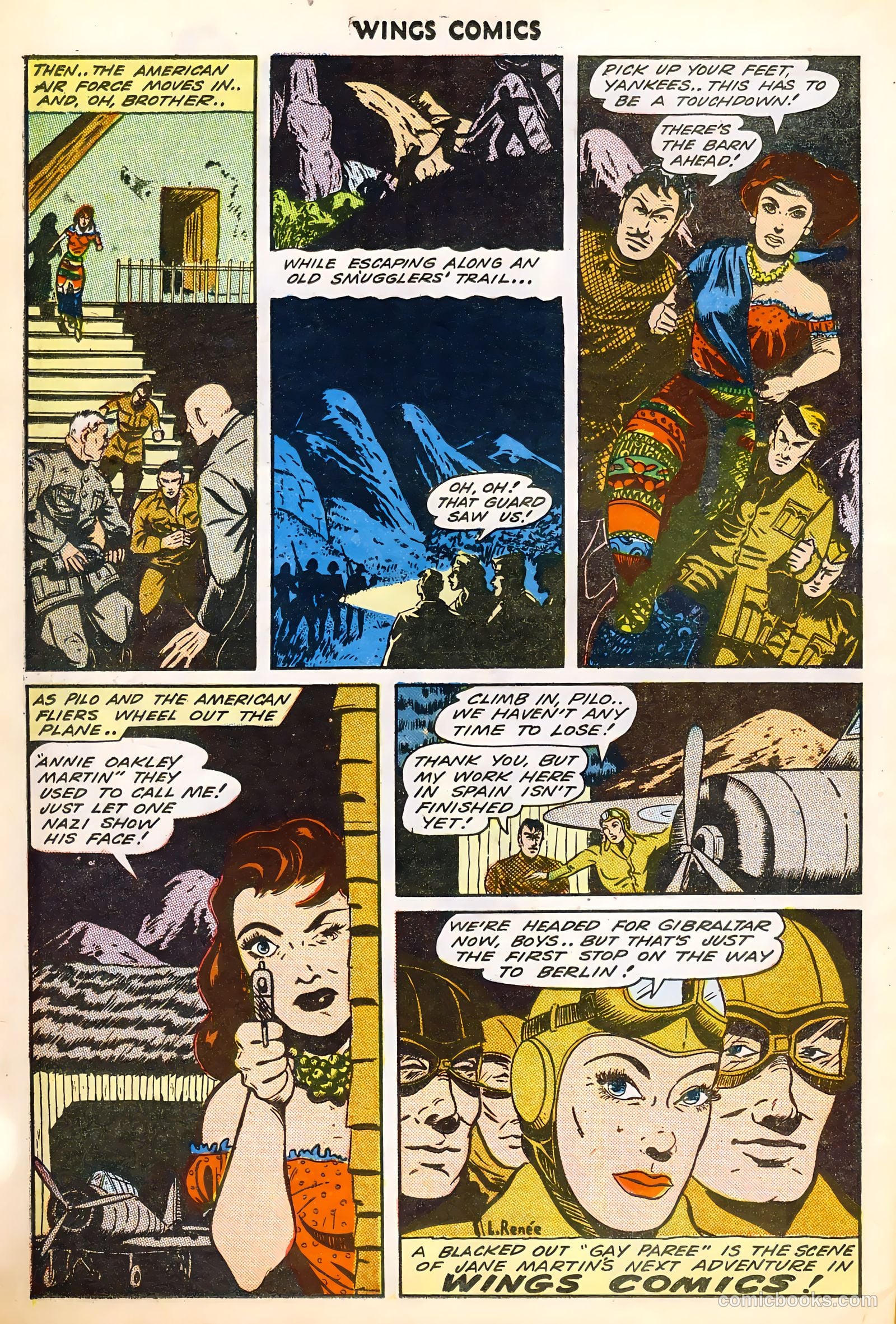 Wings Comics #45 (1944) — page 38 of 52