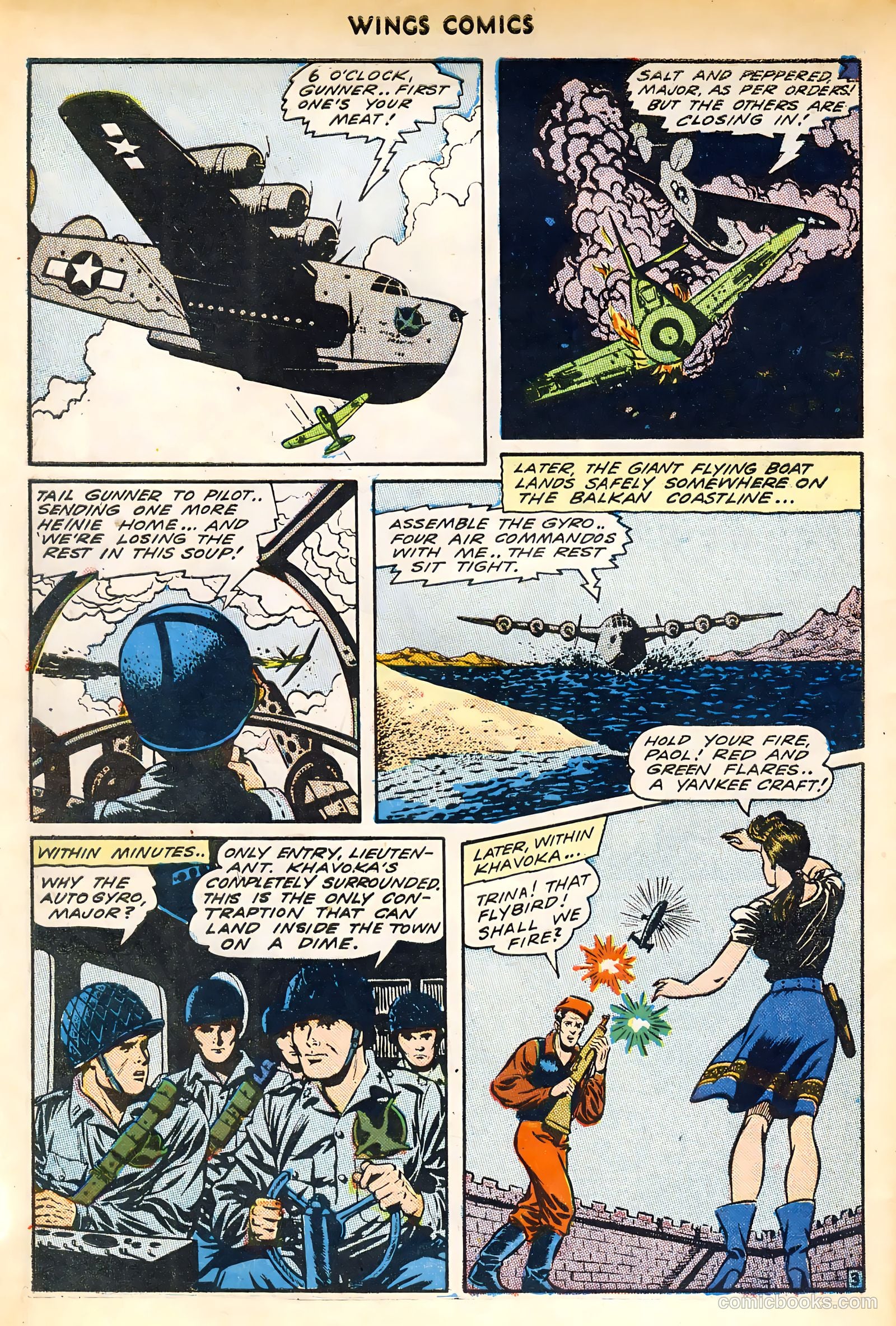 Wings Comics #45 (1944) — page 46 of 52