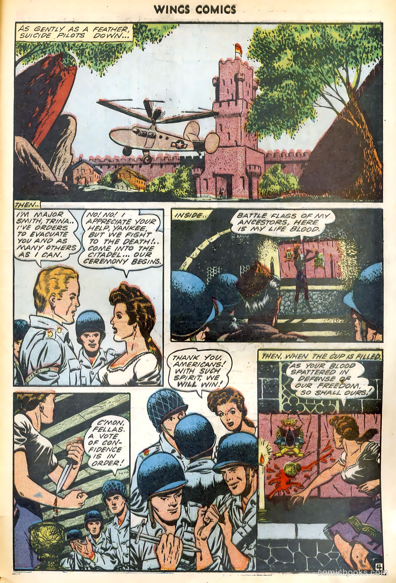 Wings Comics #45 (1944) — page 47 of 52