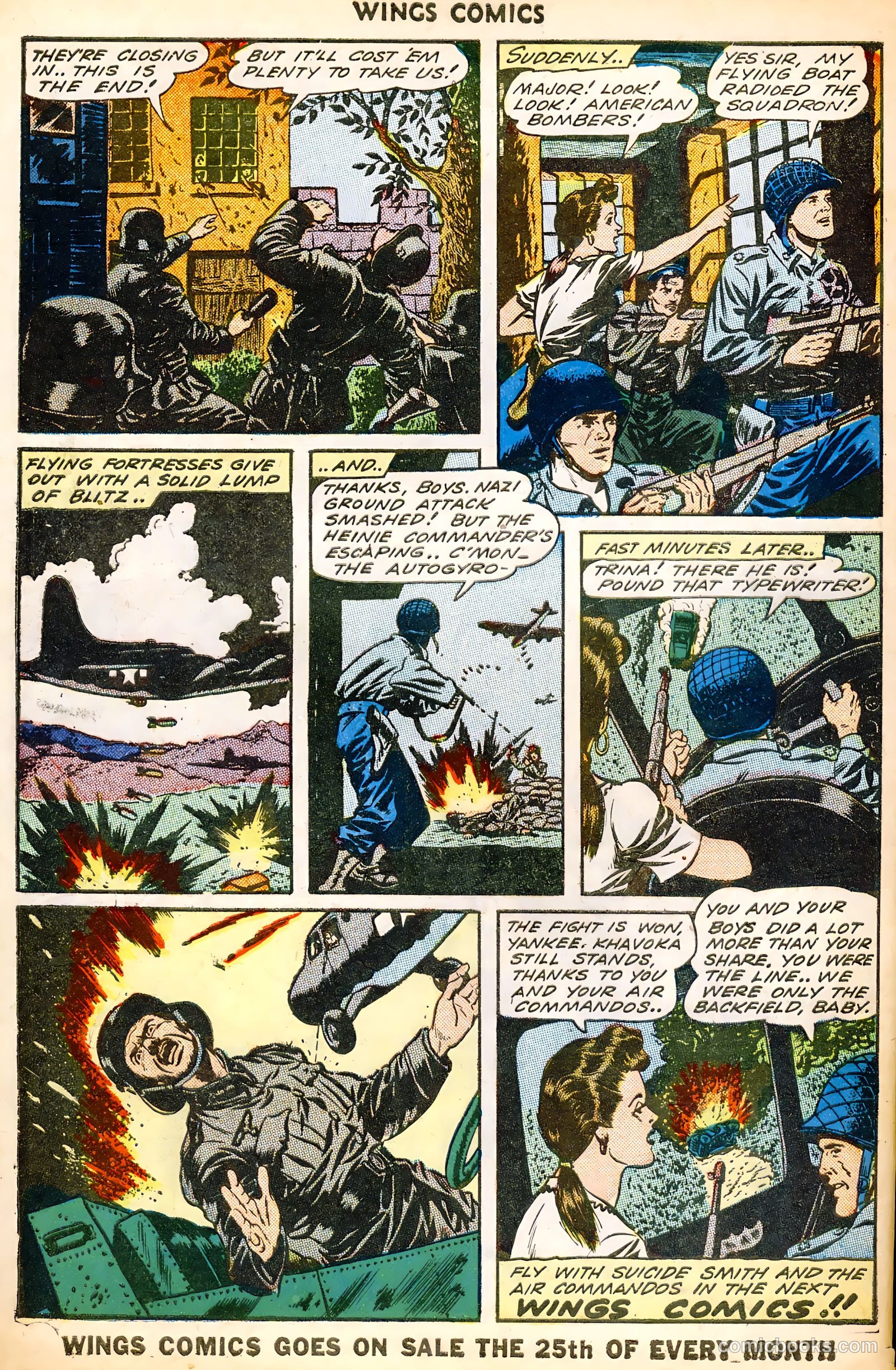 Wings Comics #45 (1944) — page 50 of 52