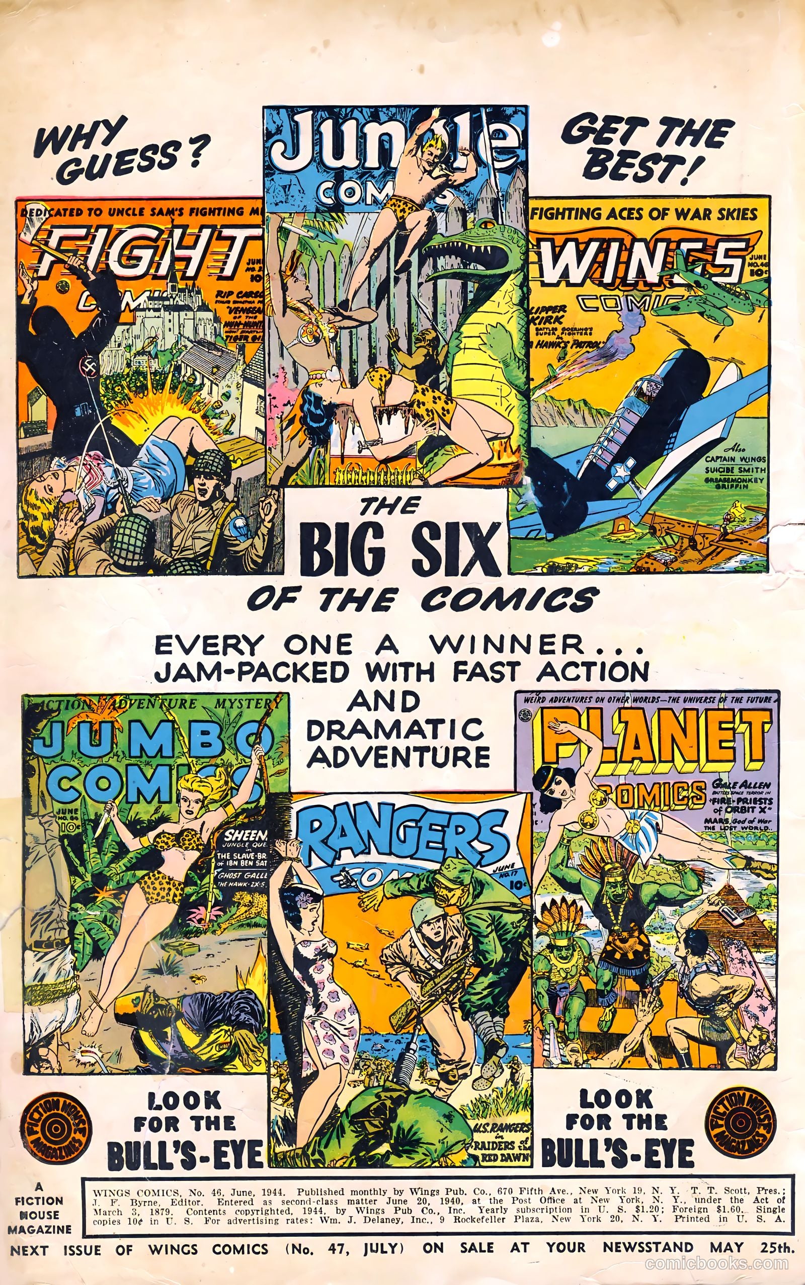 Wings Comics #46 (1944) — page 2 of 52