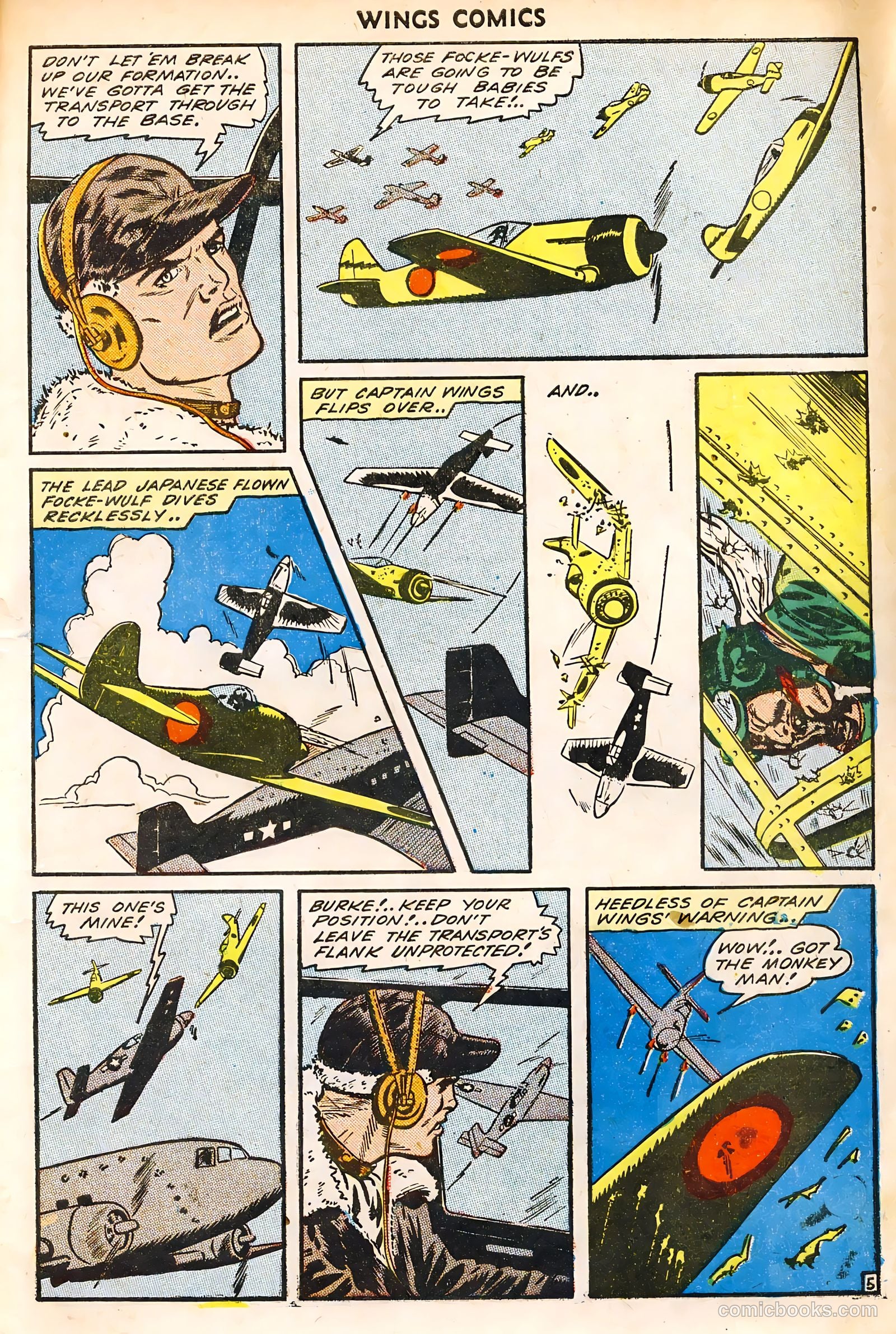 Wings Comics #46 (1944) — page 7 of 52