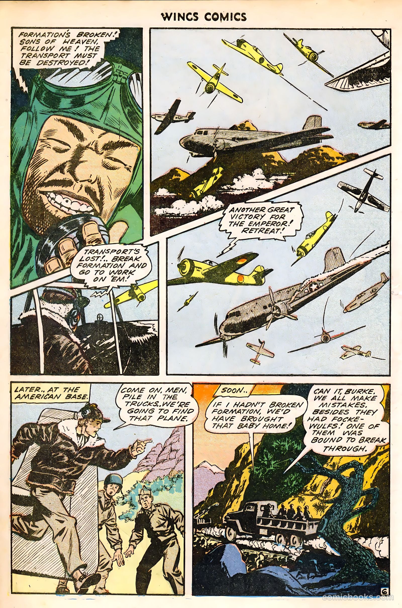 Wings Comics #46 (1944) — page 8 of 52