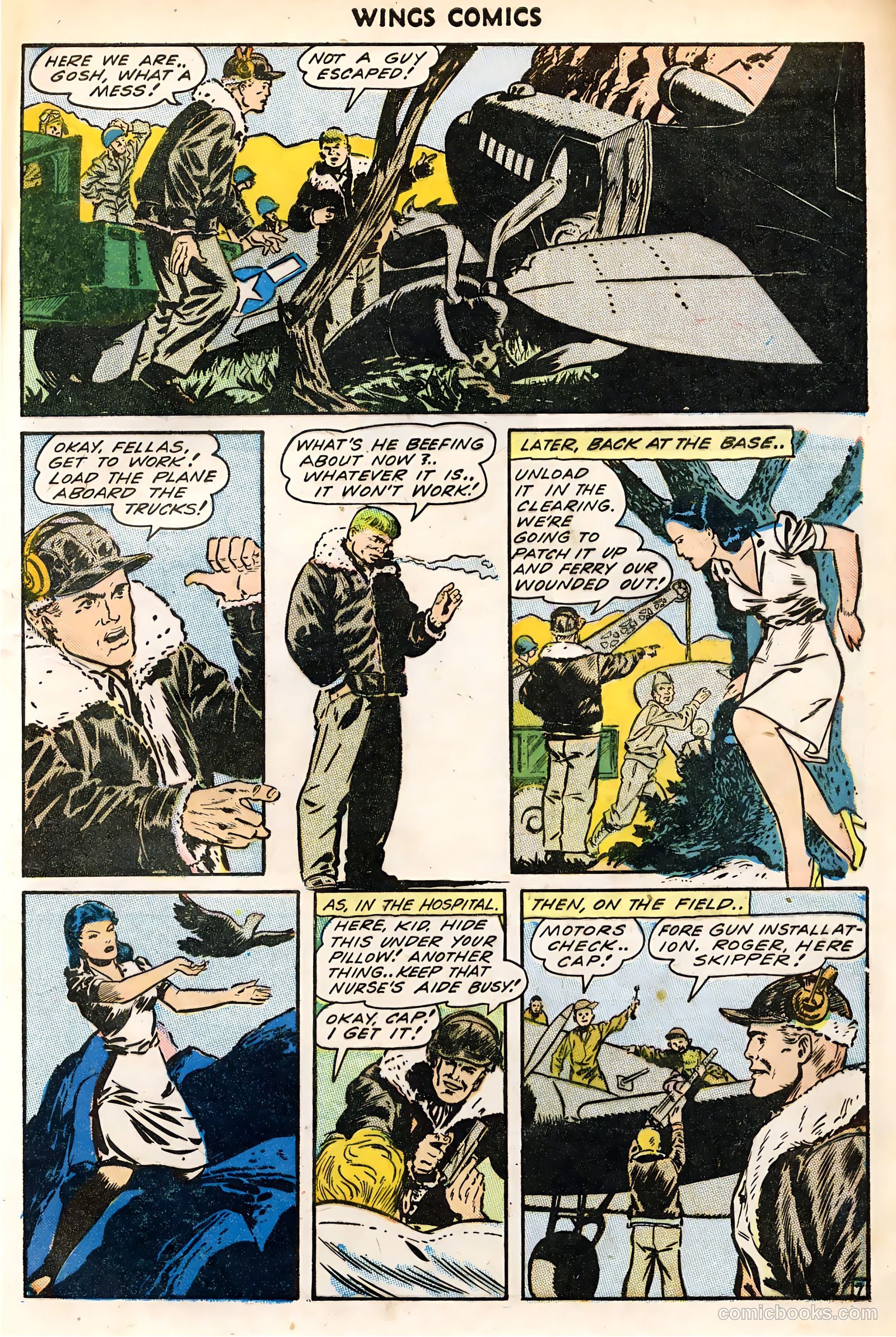 Wings Comics #46 (1944) — page 9 of 52