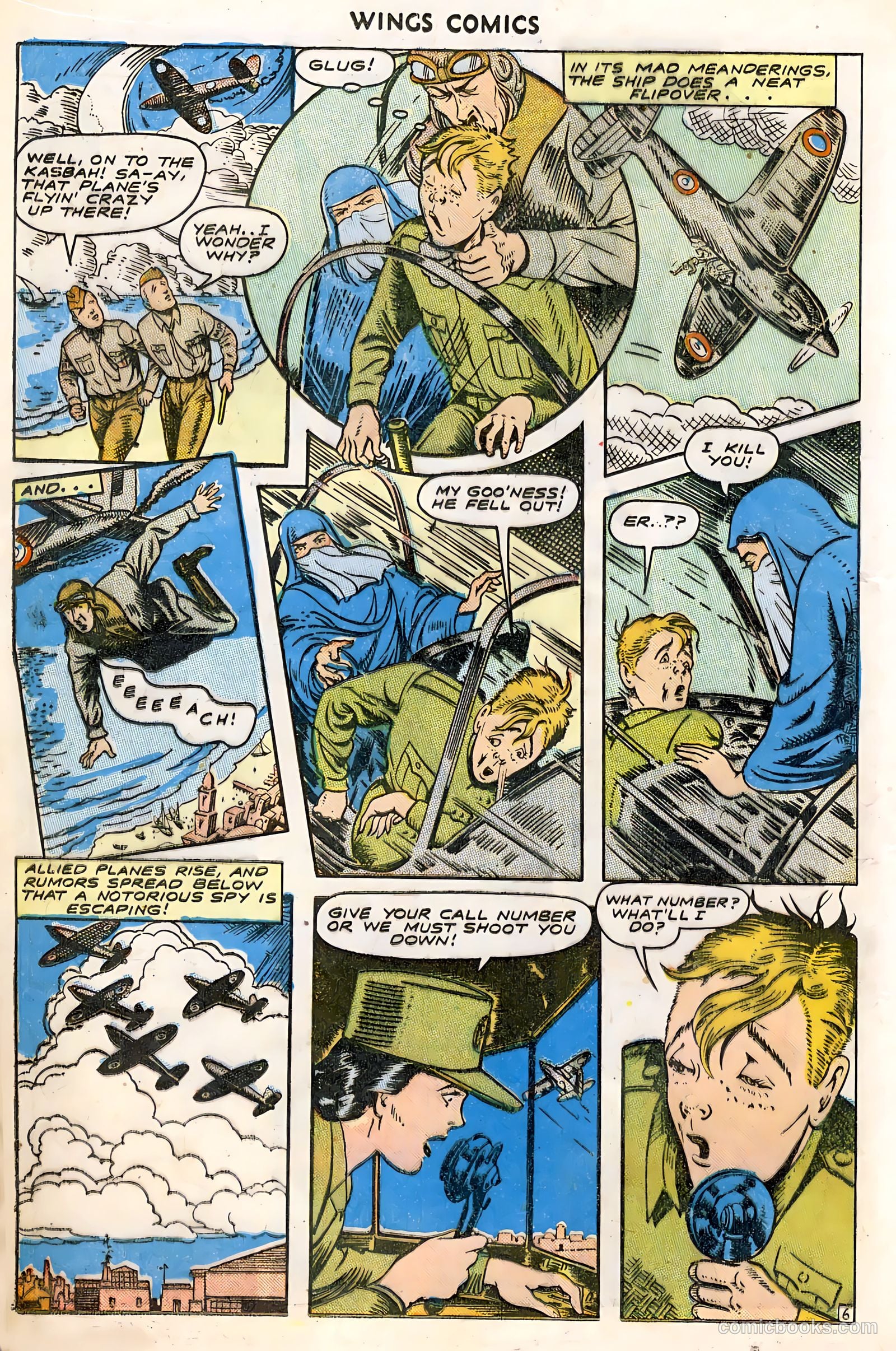 Wings Comics #46 (1944) — page 18 of 52