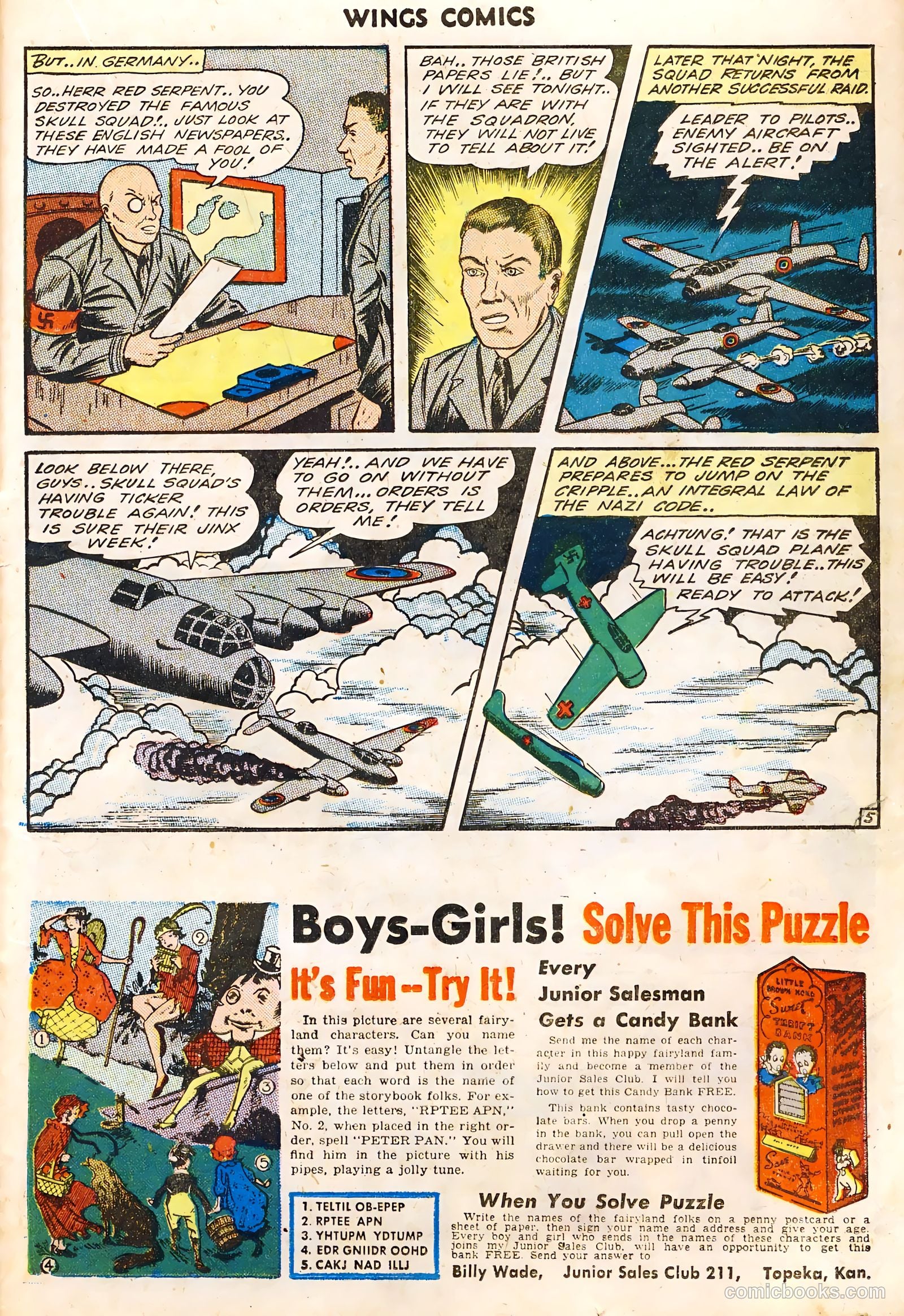 Wings Comics #46 (1944) — page 31 of 52
