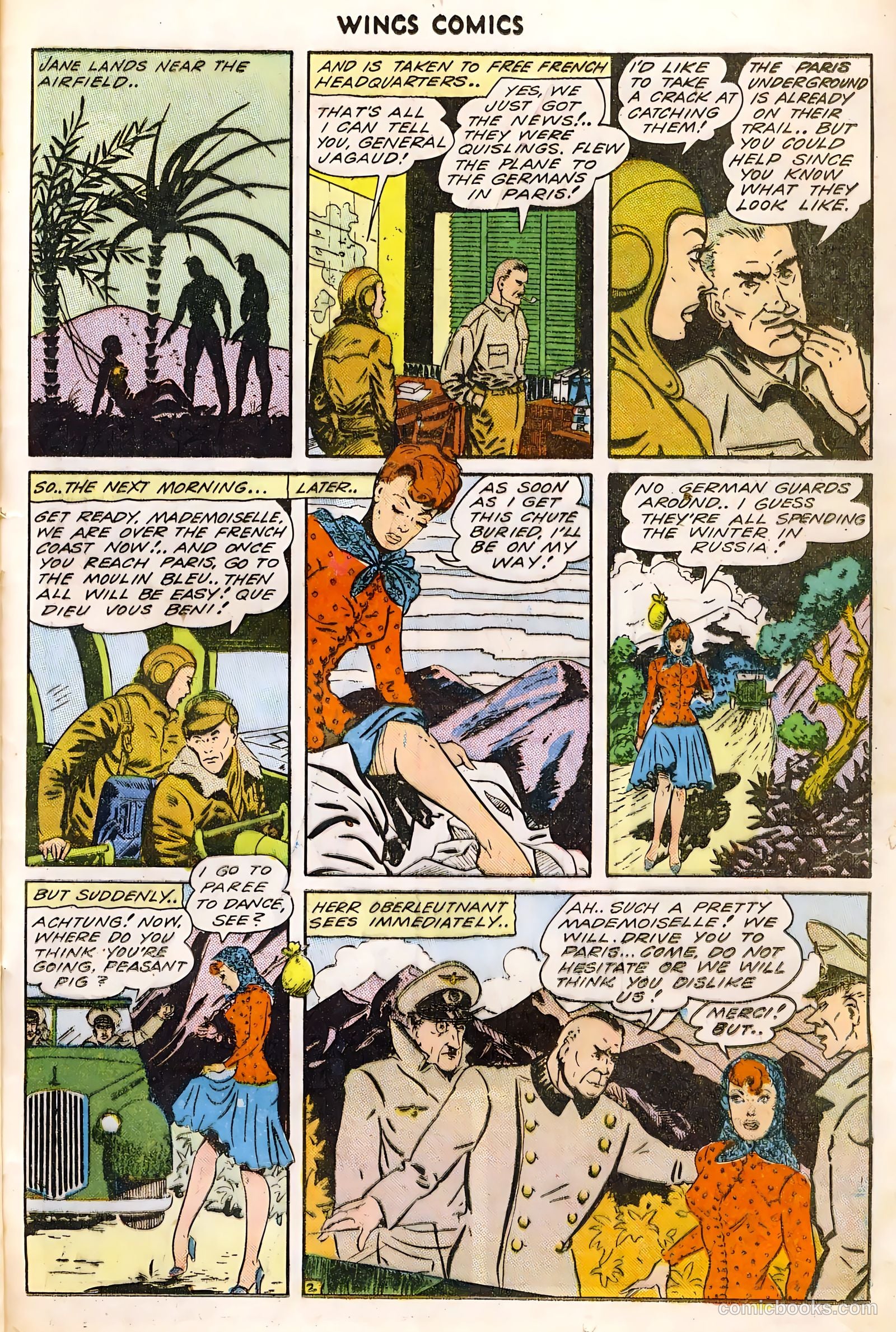 Wings Comics #46 (1944) — page 35 of 52