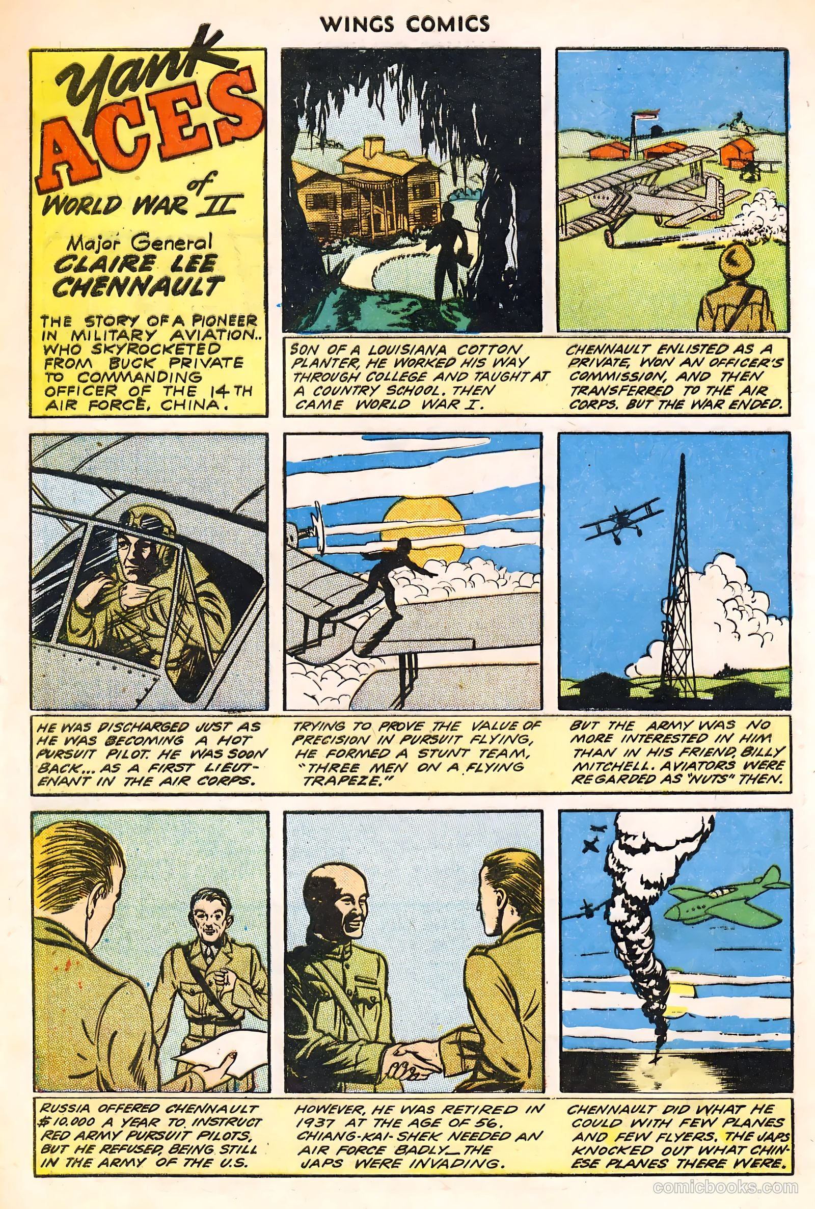 Wings Comics #46 (1944) — page 40 of 52