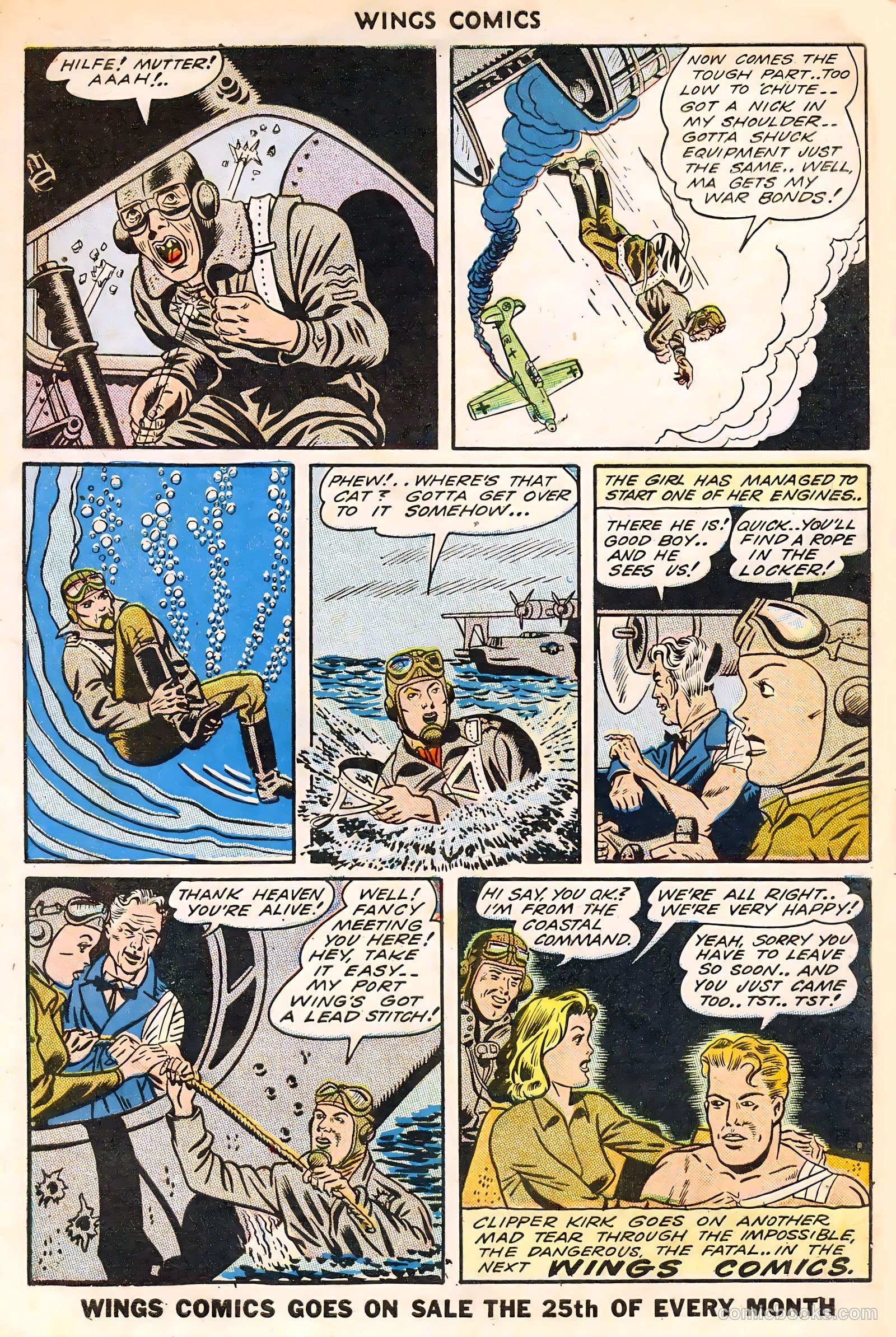 Wings Comics #46 (1944) — page 50 of 52