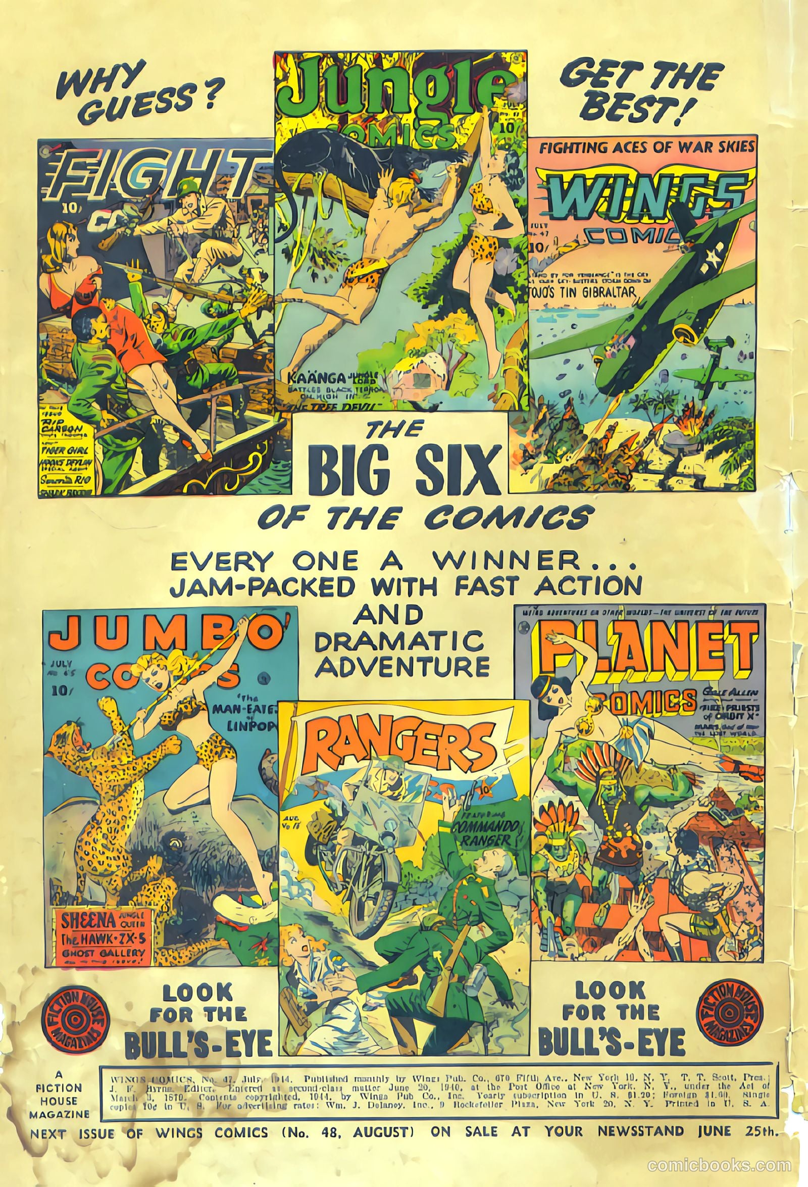 Wings Comics #47 (1944) — page 2 of 52