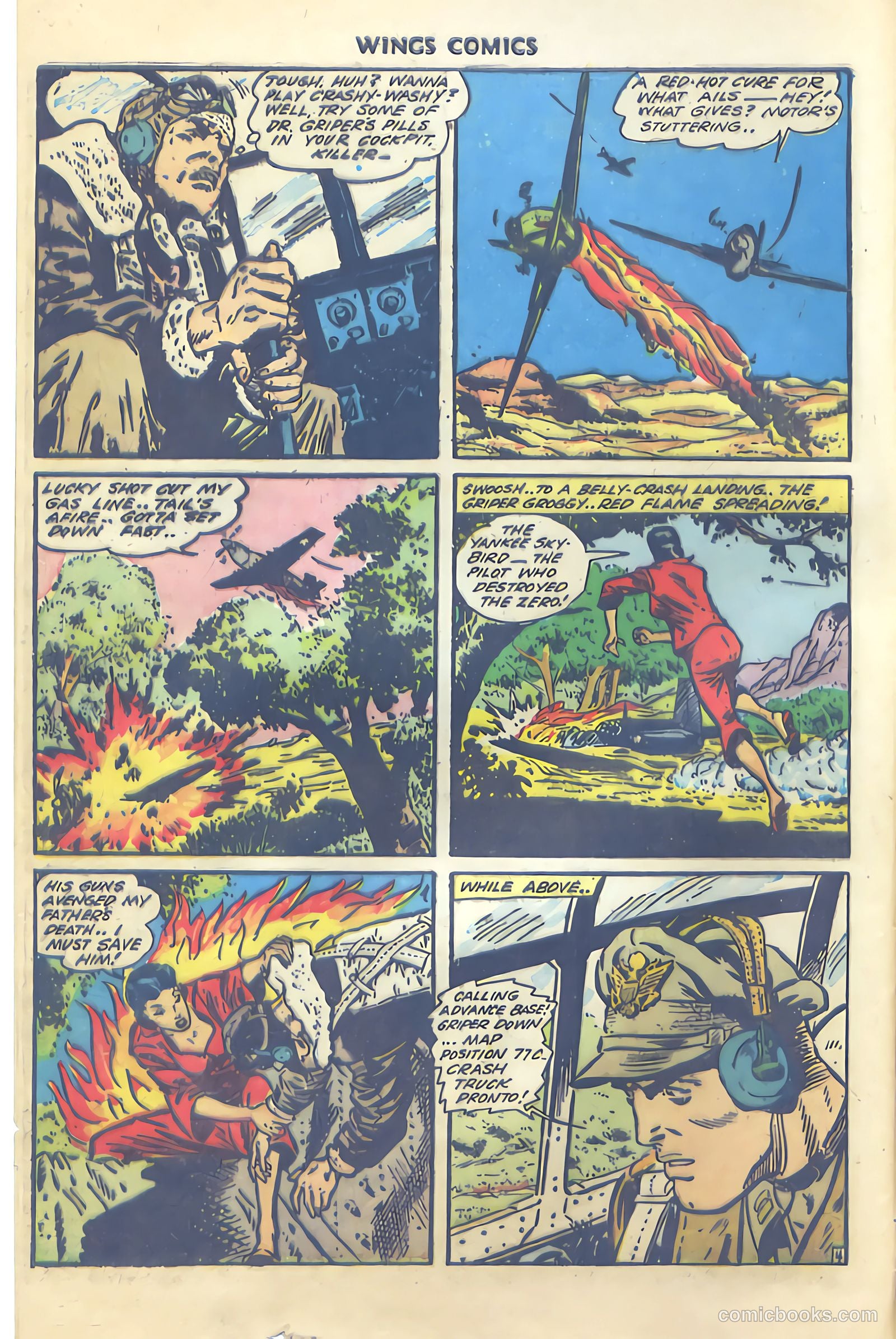 Wings Comics #47 (1944) — page 6 of 52