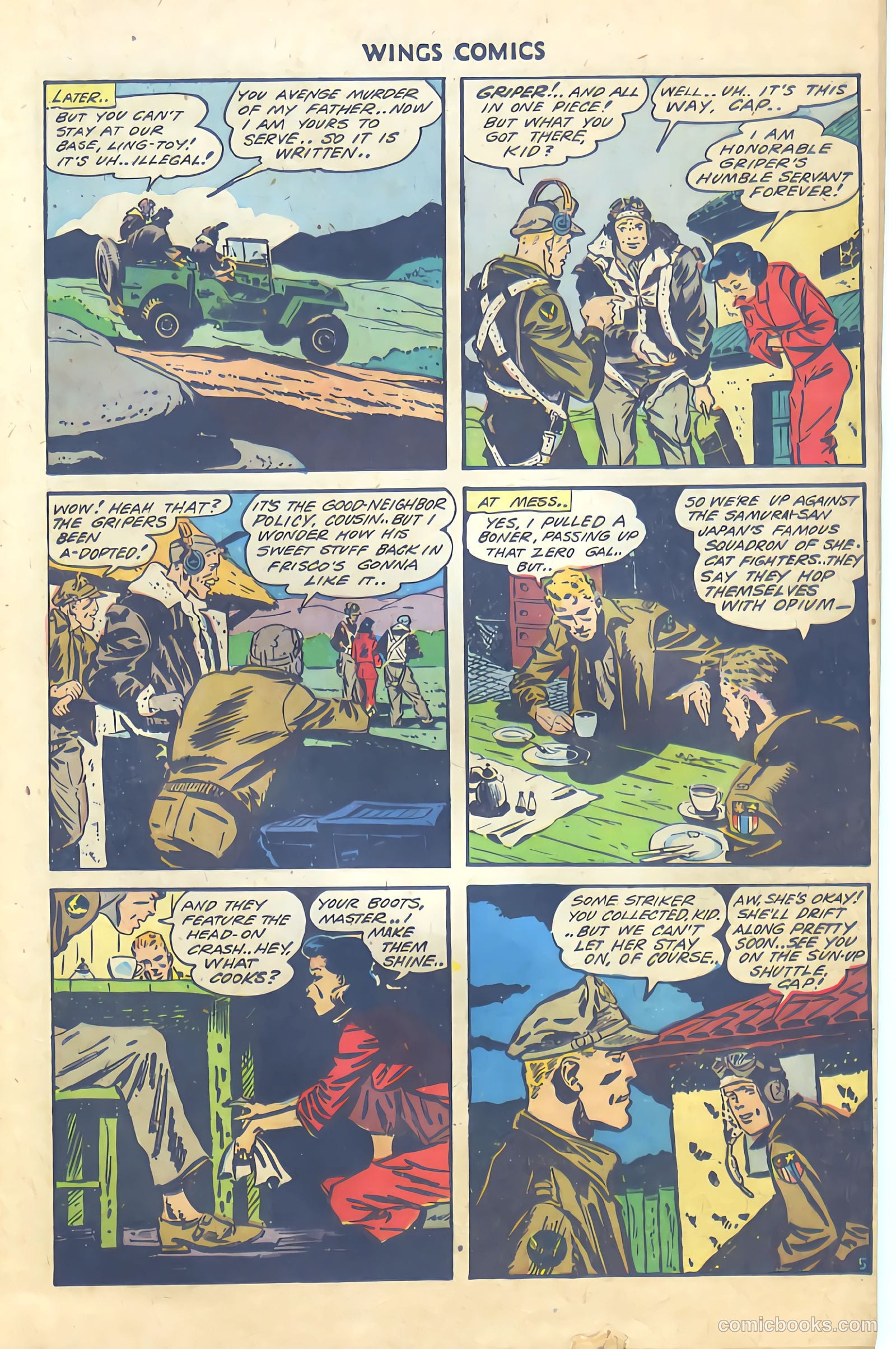 Wings Comics #47 (1944) — page 7 of 52