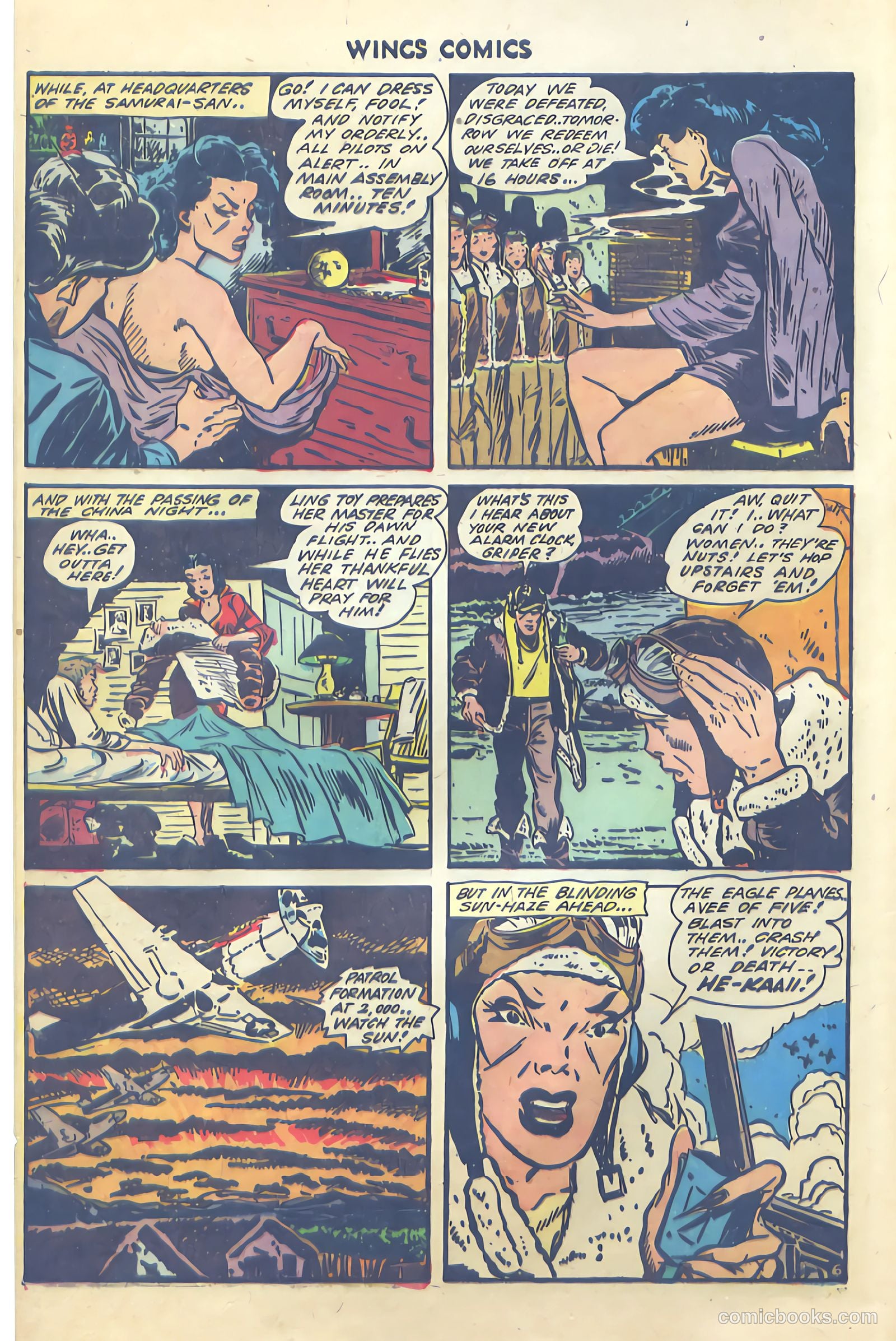 Wings Comics #47 (1944) — page 8 of 52