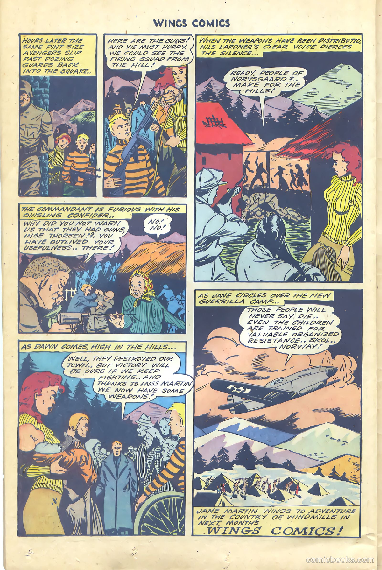 Wings Comics #47 (1944) — page 38 of 52