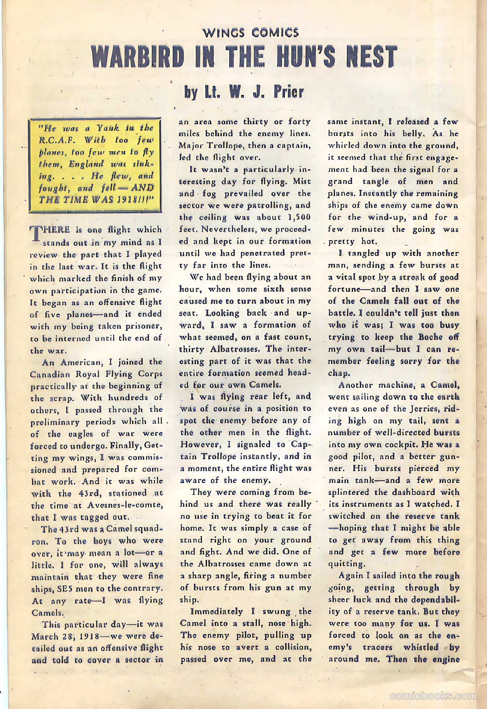 Wings Comics #47 (1944) — page 42 of 52
