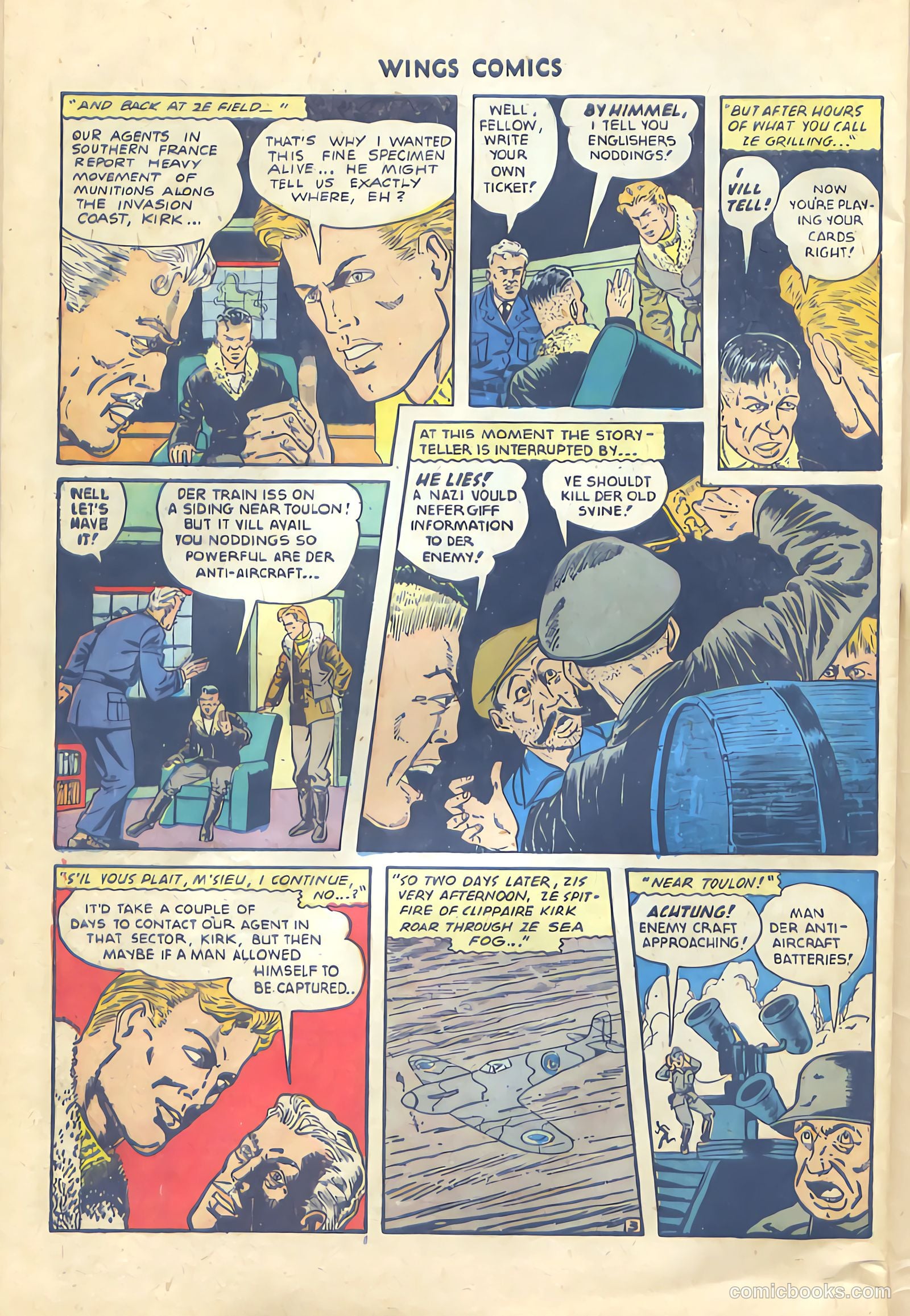 Wings Comics #47 (1944) — page 46 of 52