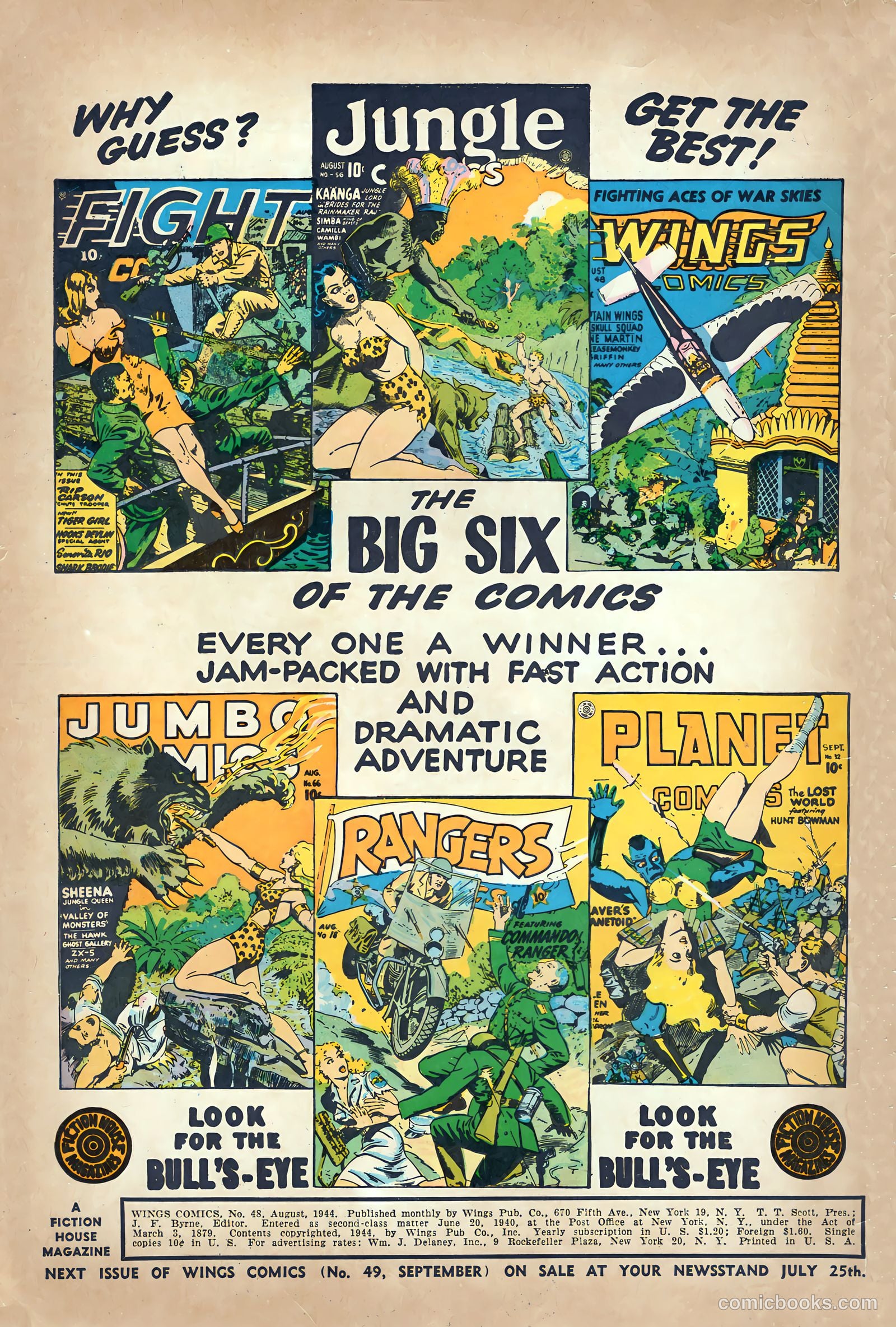 Wings Comics #48 (1944) — page 2 of 53