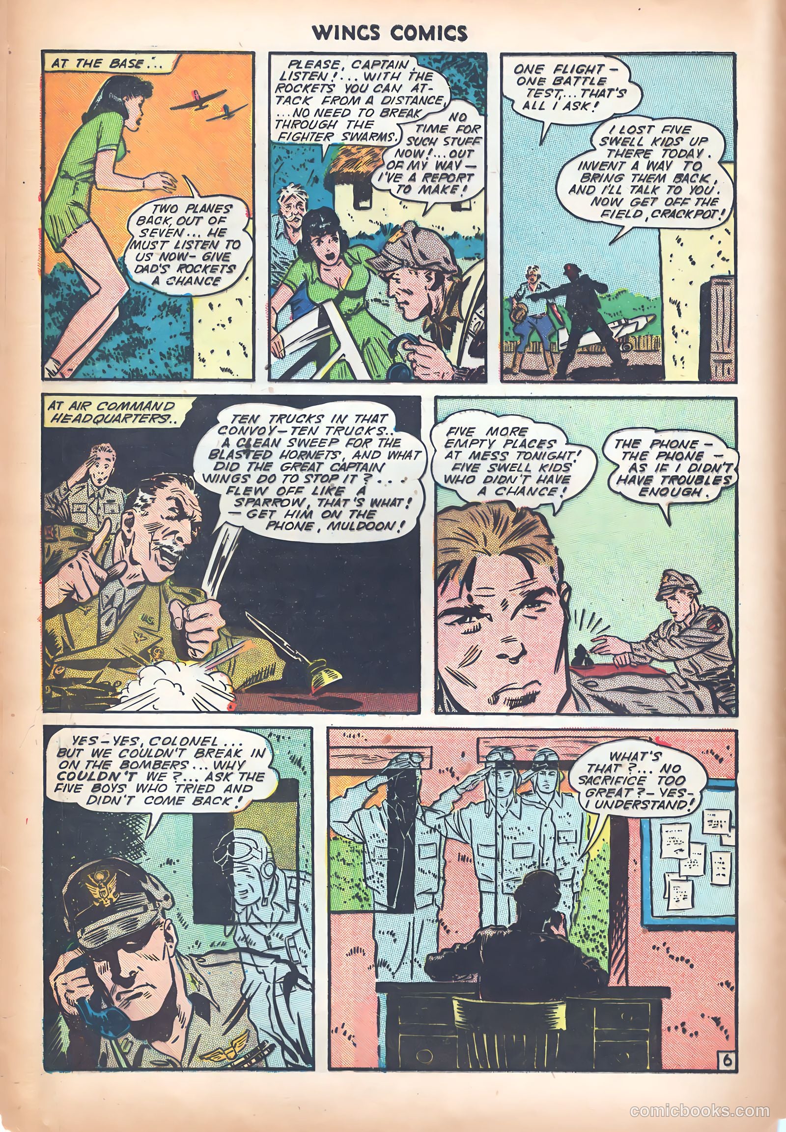 Wings Comics #48 (1944) — page 8 of 53