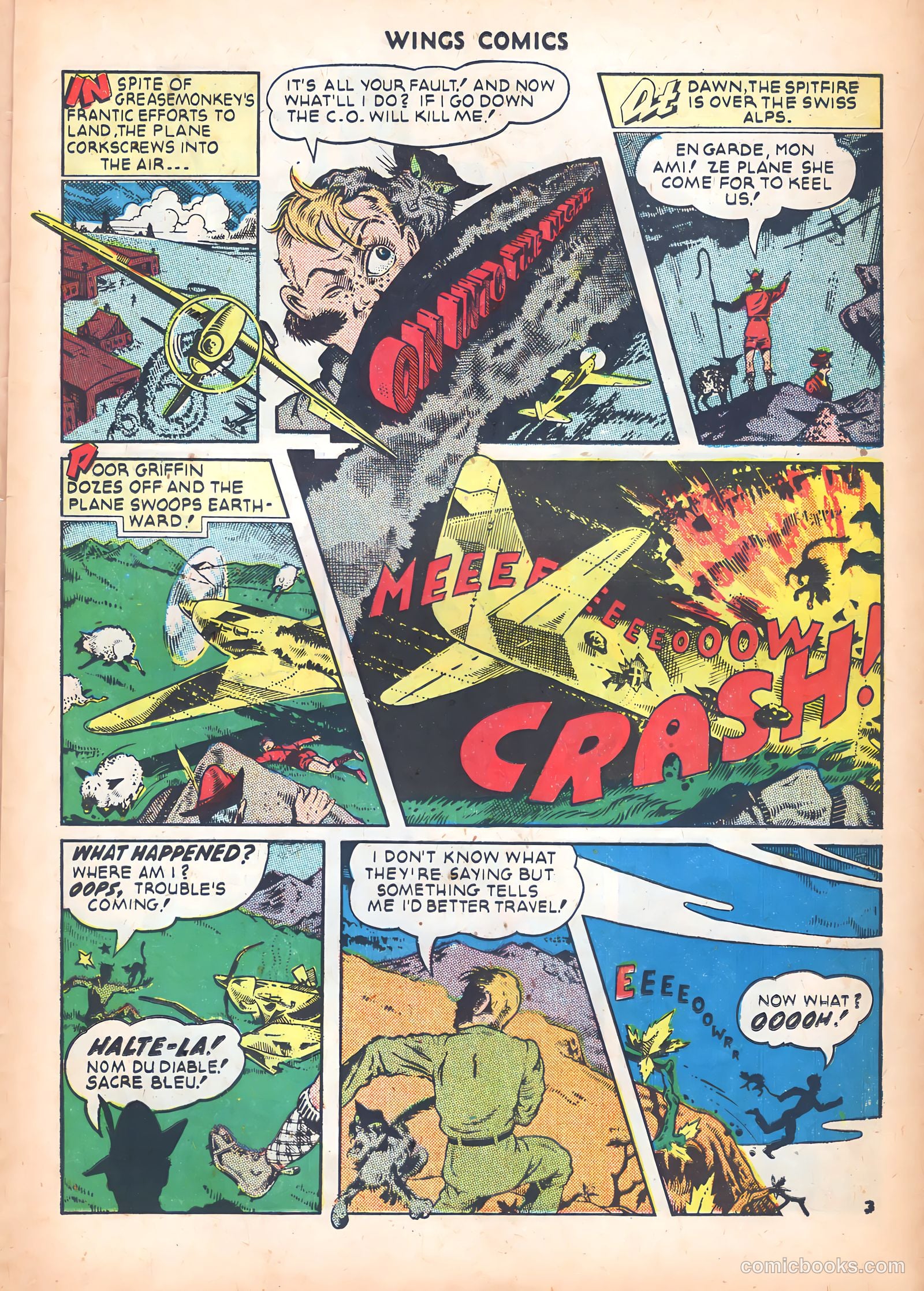 Wings Comics #48 (1944) — page 15 of 53