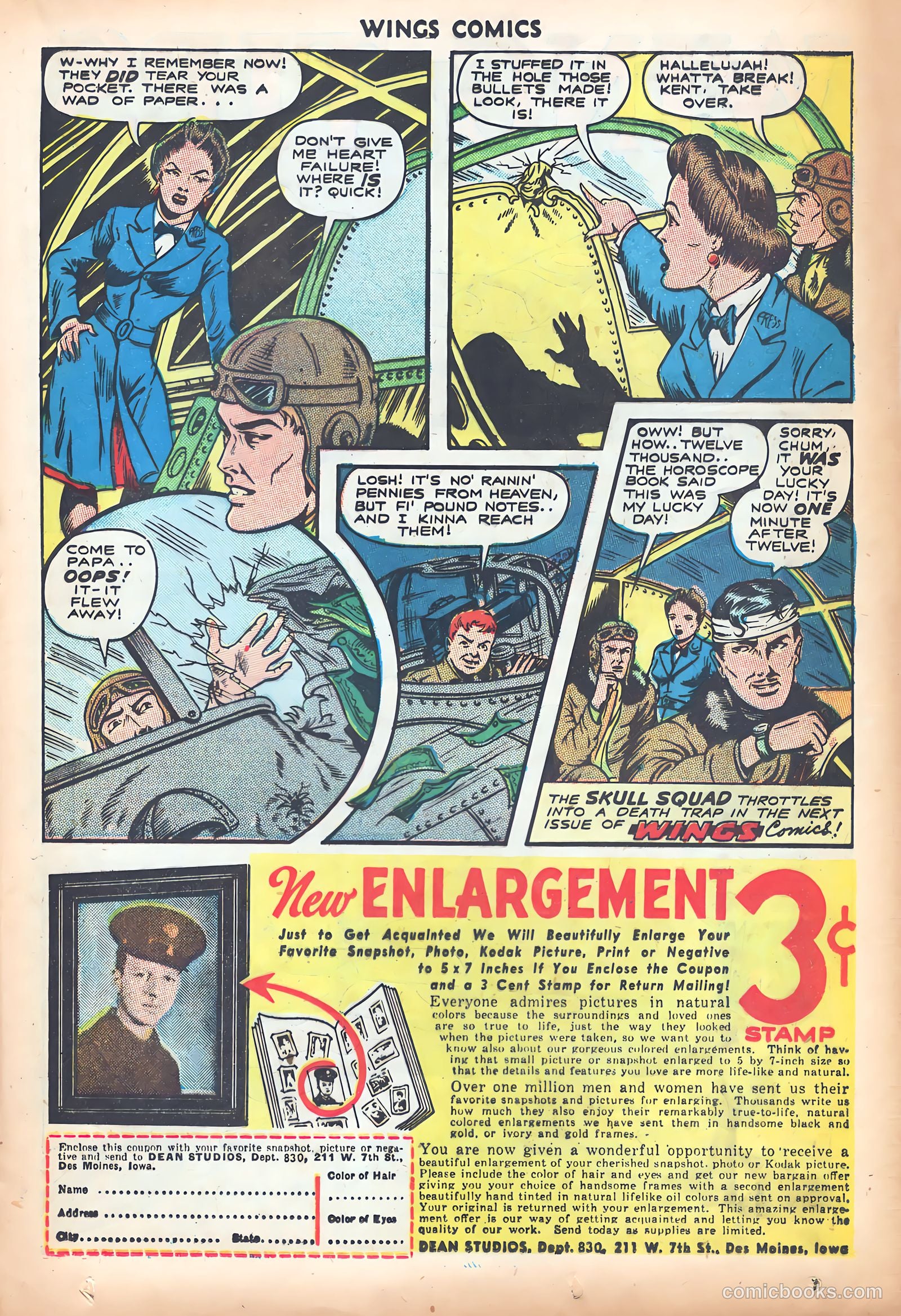 Wings Comics #48 (1944) — page 33 of 53