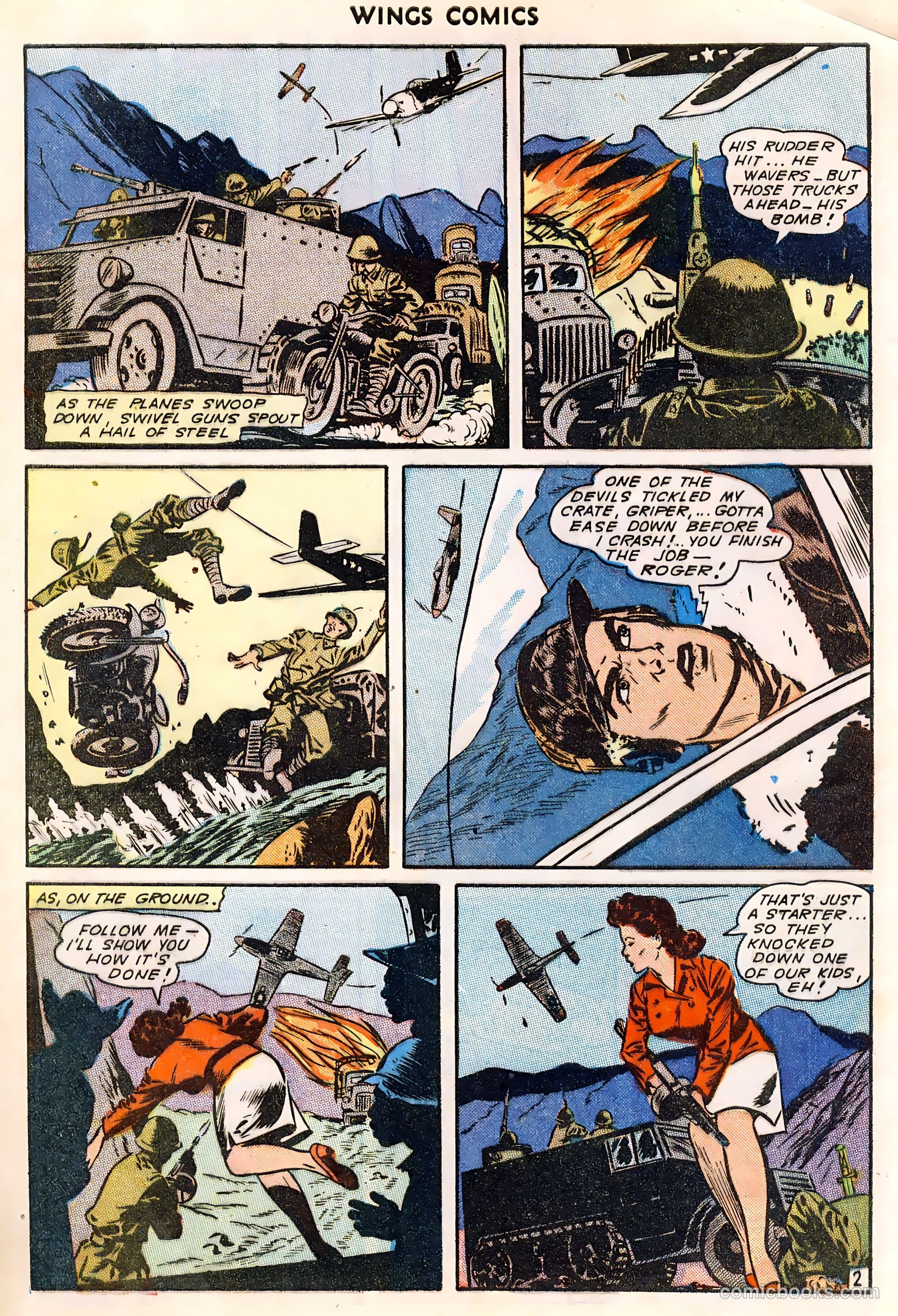 Wings Comics #49 (1944) — page 4 of 52