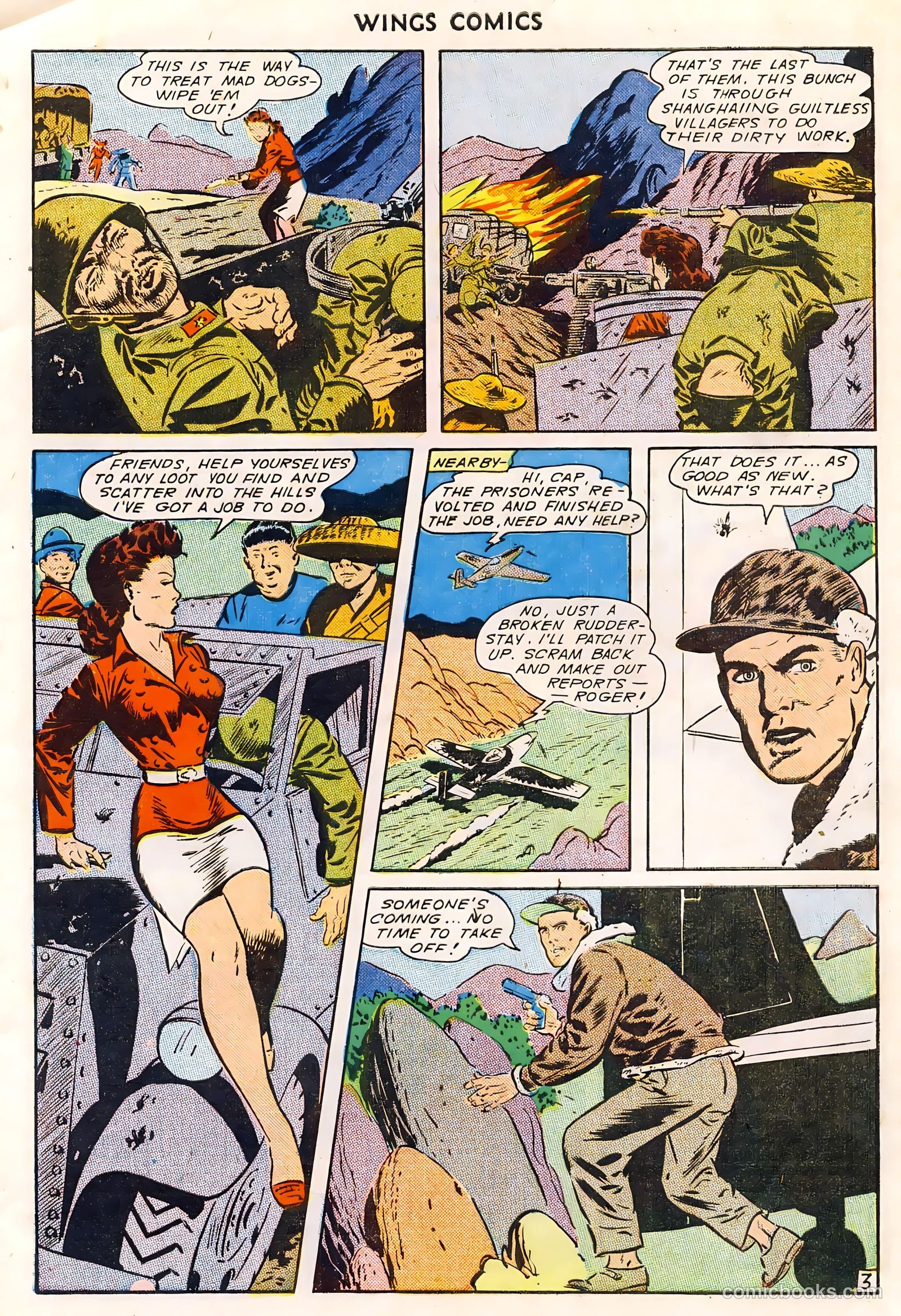 Wings Comics #49 (1944) — page 5 of 52