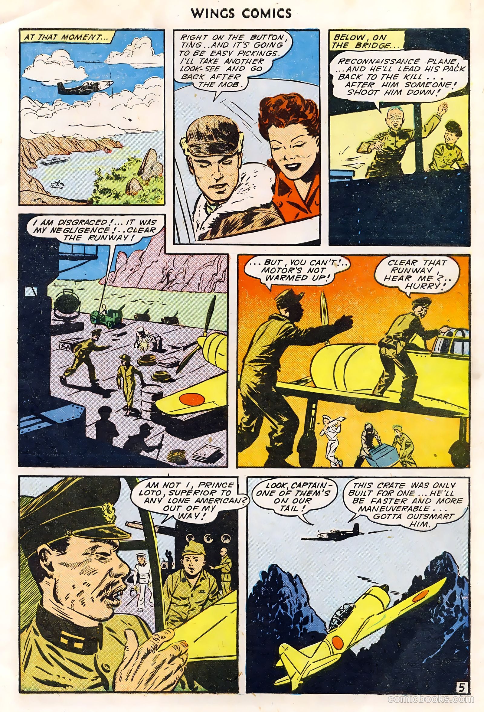 Wings Comics #49 (1944) — page 7 of 52