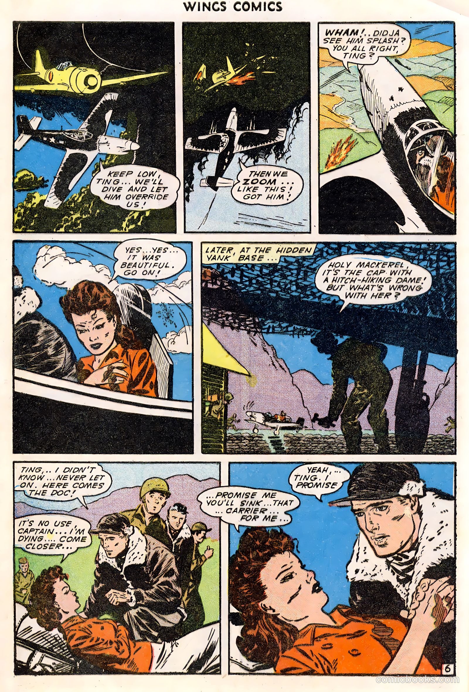 Wings Comics #49 (1944) — page 8 of 52