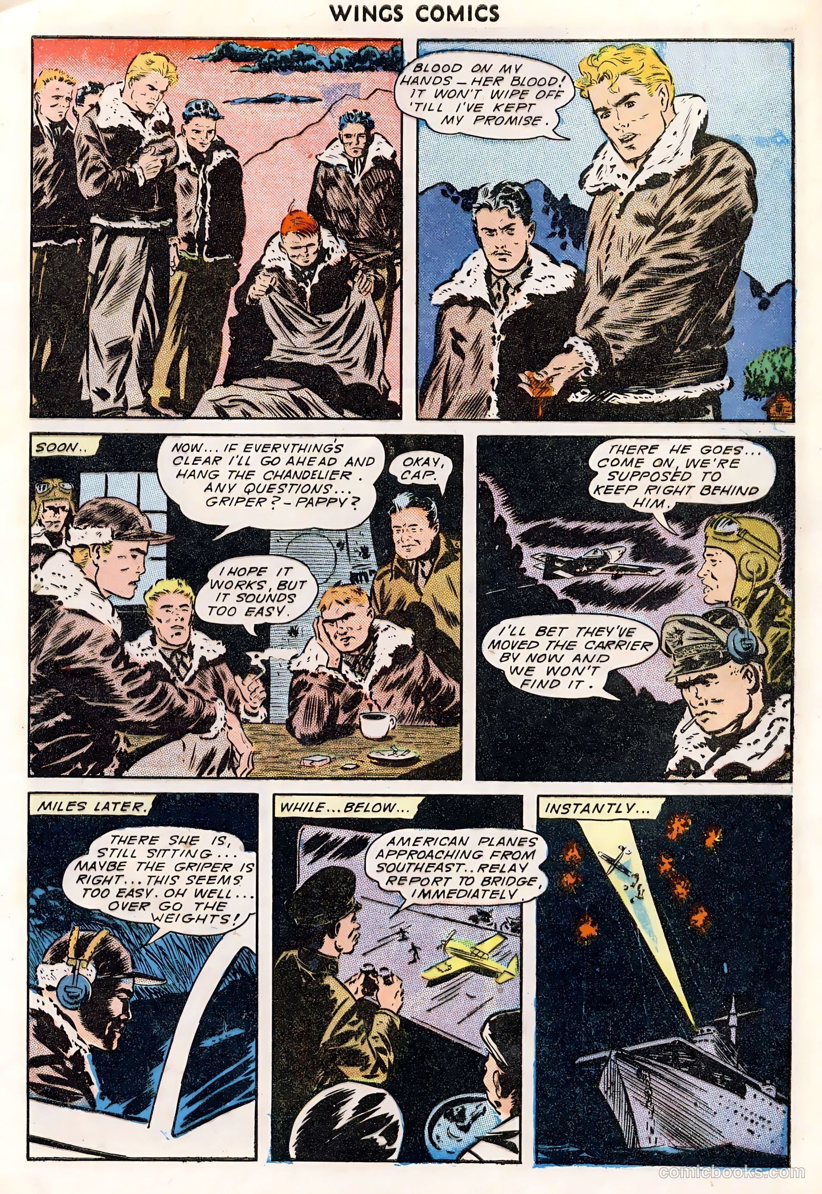 Wings Comics #49 (1944) — page 9 of 52