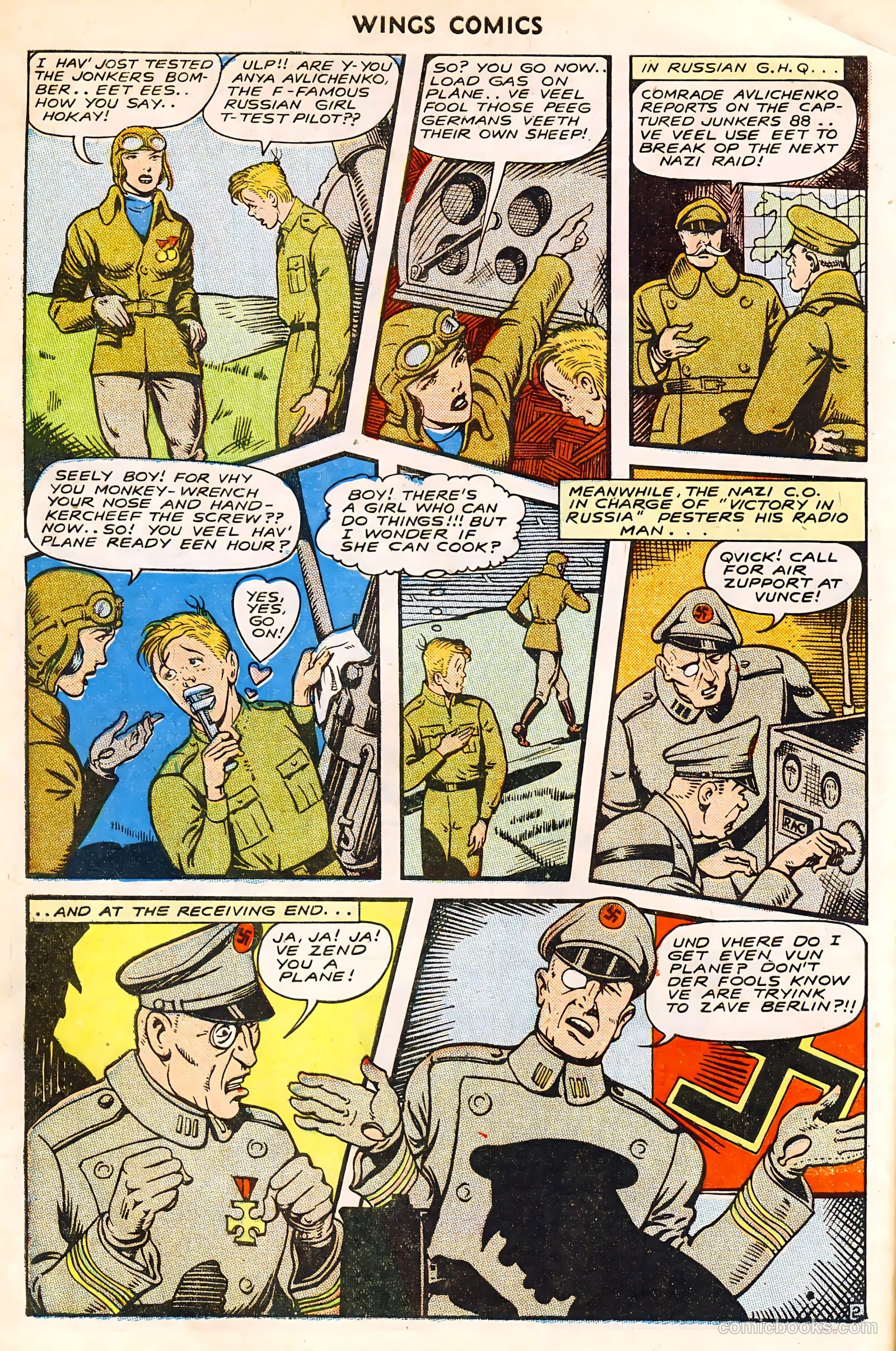 Wings Comics #49 (1944) — page 14 of 52