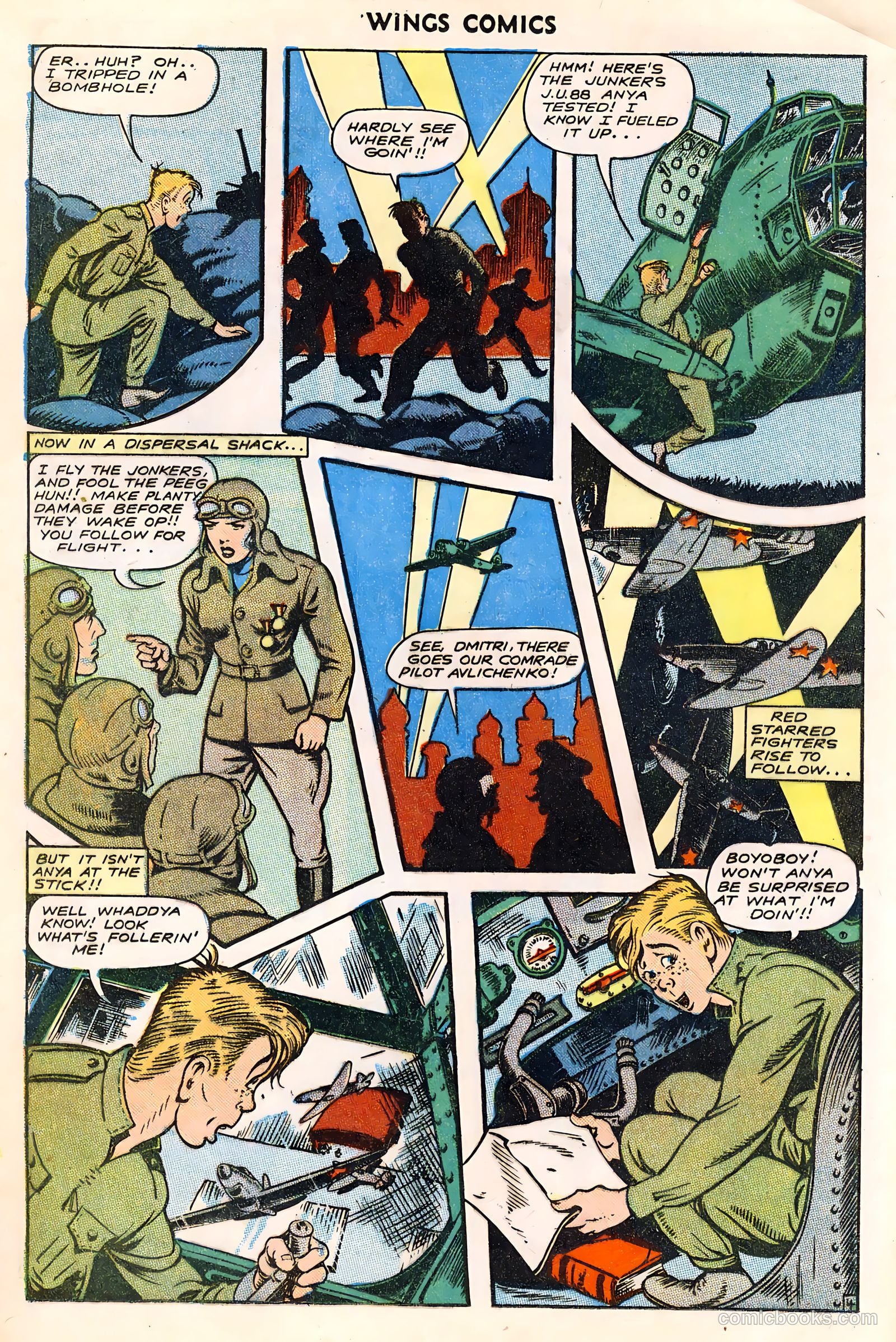 Wings Comics #49 (1944) — page 16 of 52