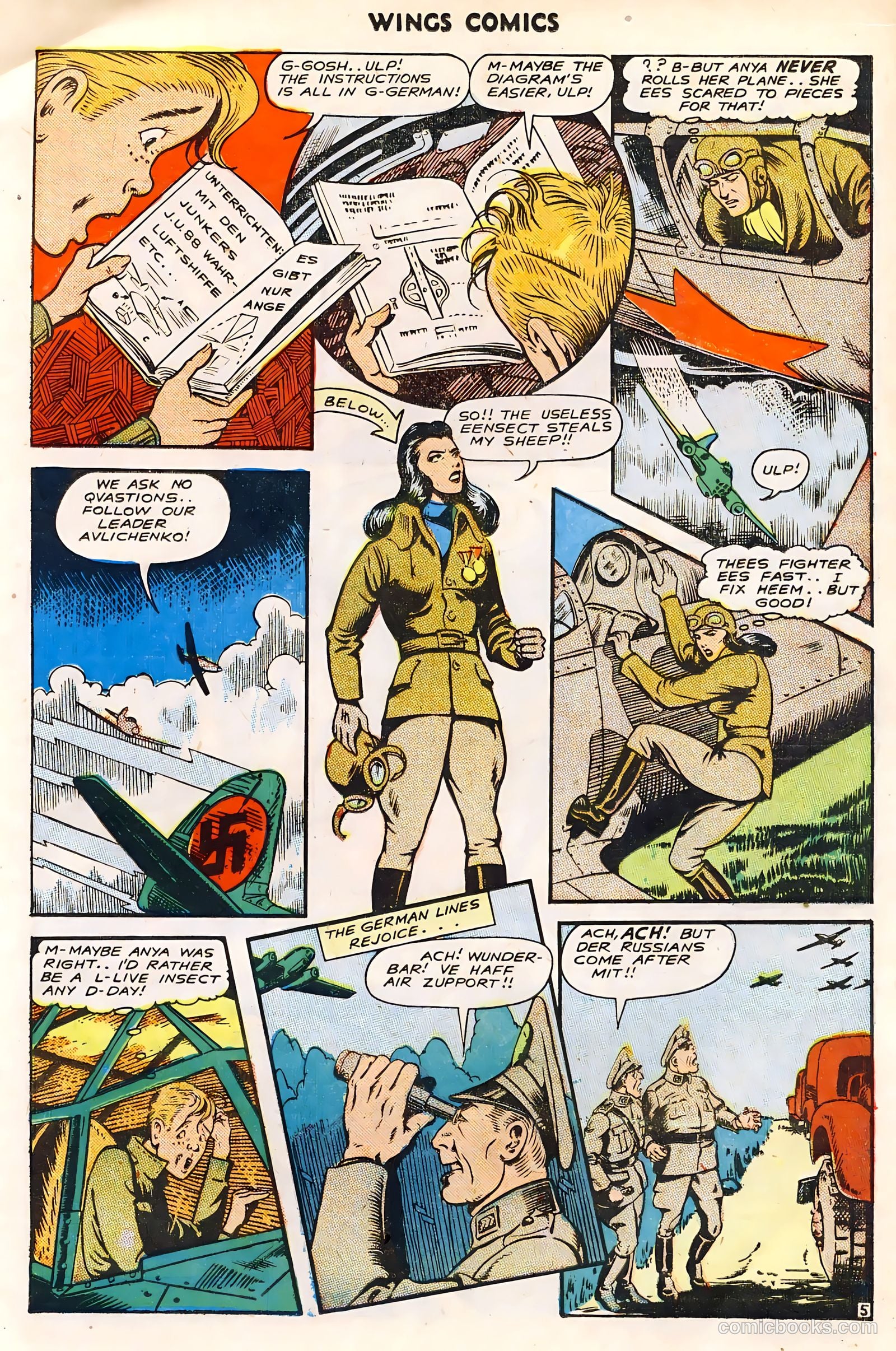 Wings Comics #49 (1944) — page 17 of 52