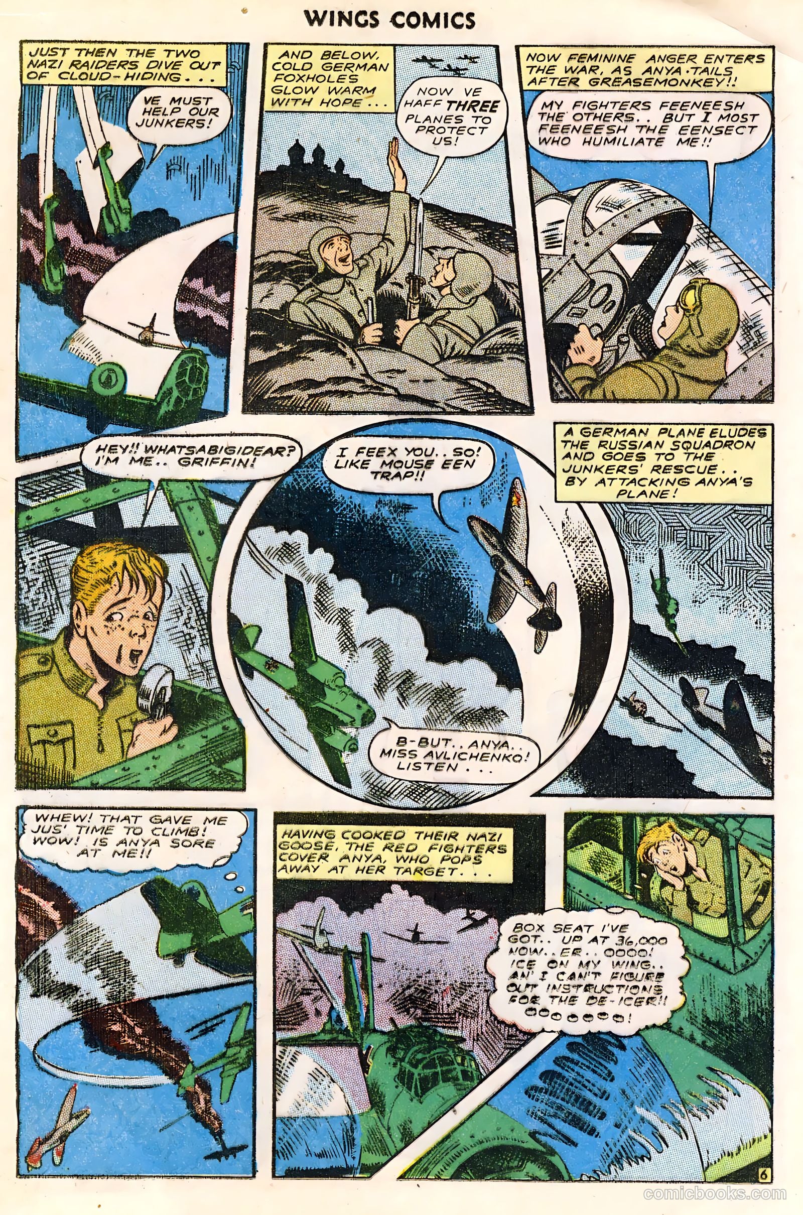 Wings Comics #49 (1944) — page 18 of 52