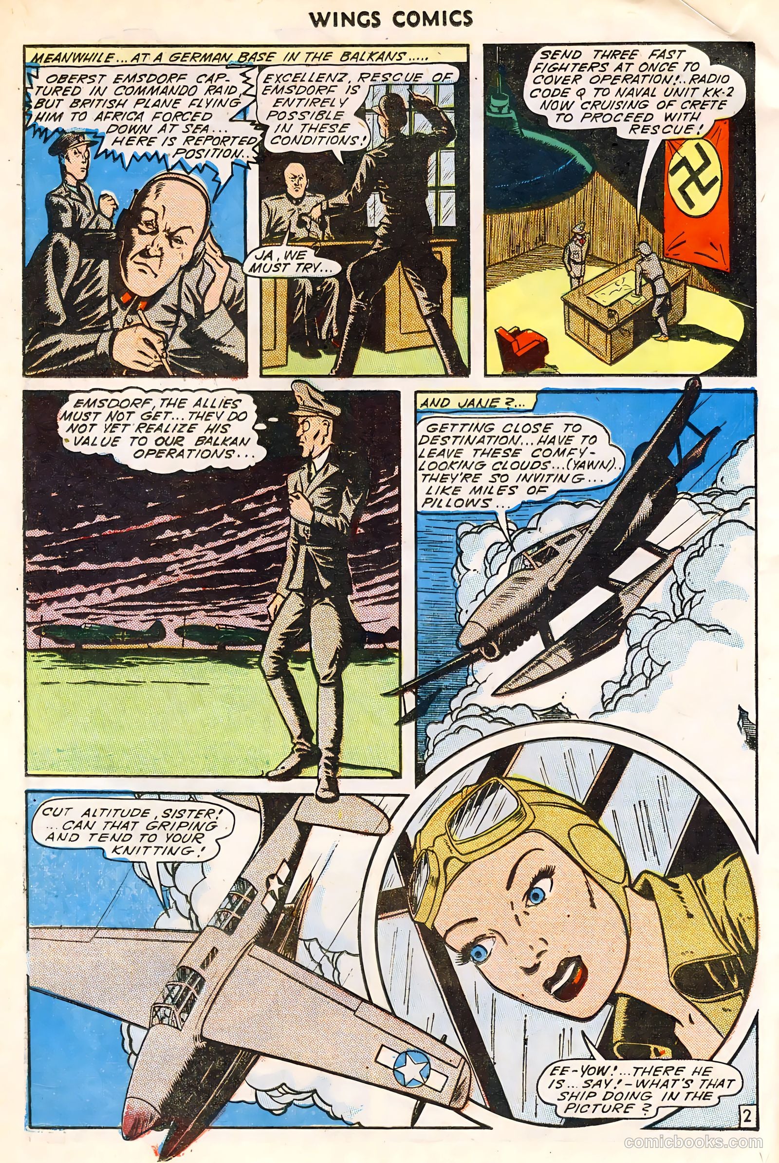 Wings Comics #49 (1944) — page 36 of 52