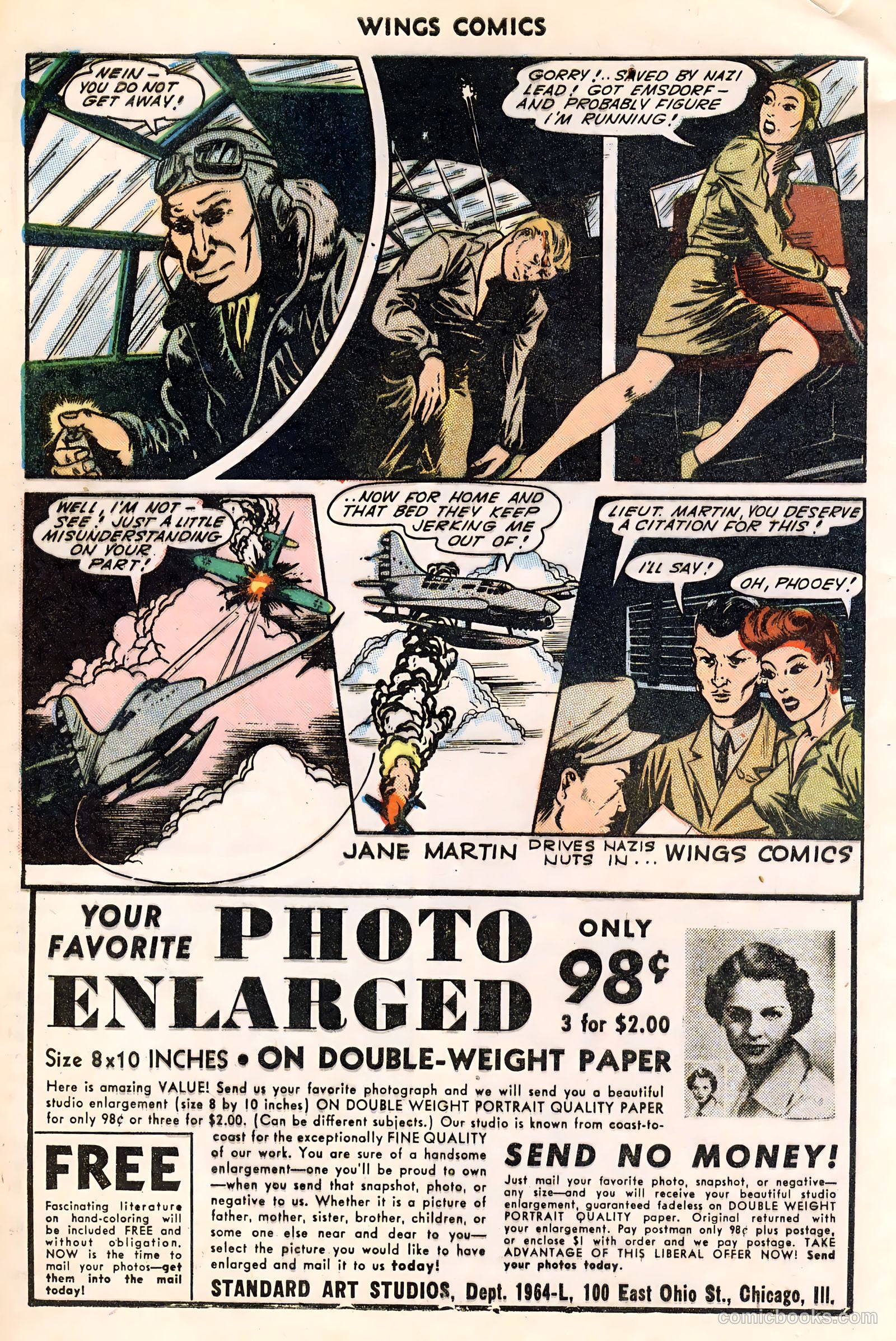 Wings Comics #49 (1944) — page 40 of 52