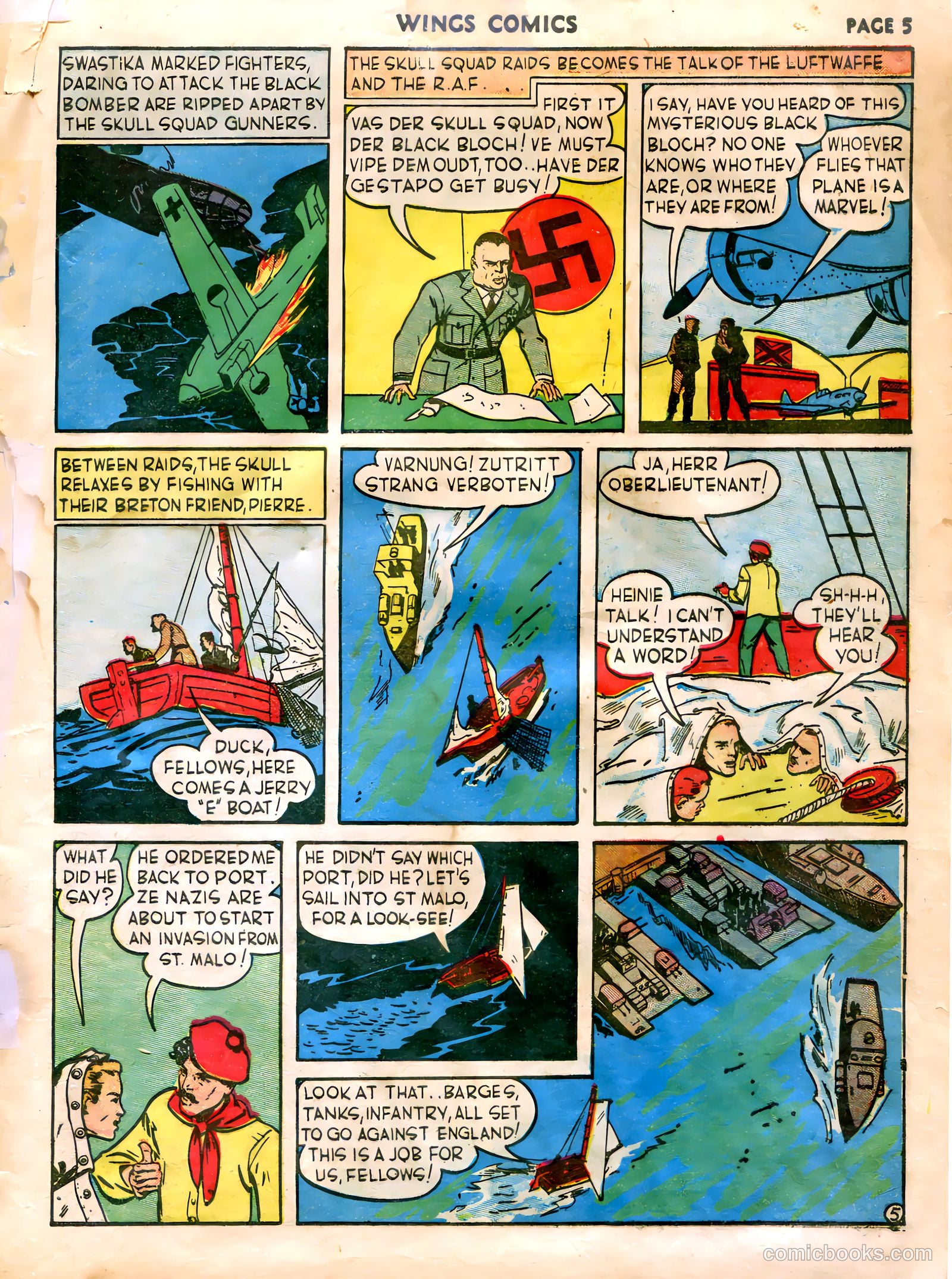 Wings Comics #5 (1941) — page 7 of 68