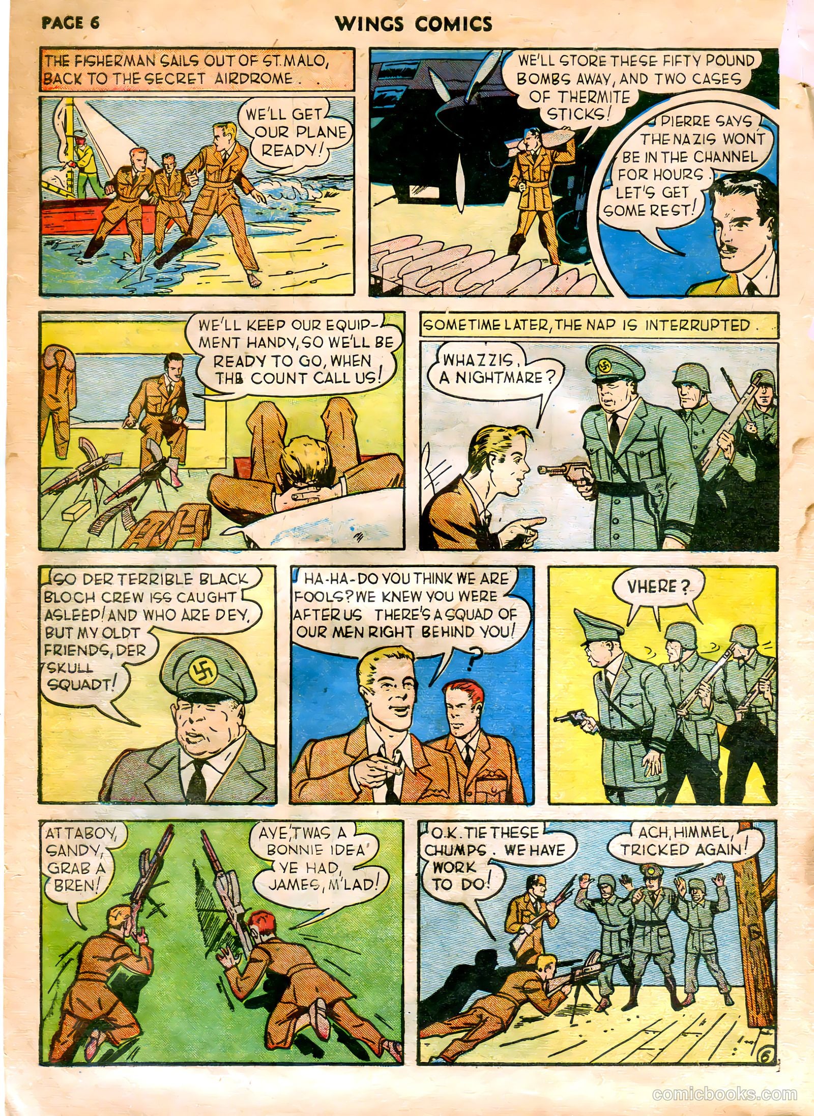 Wings Comics #5 (1941) — page 8 of 68