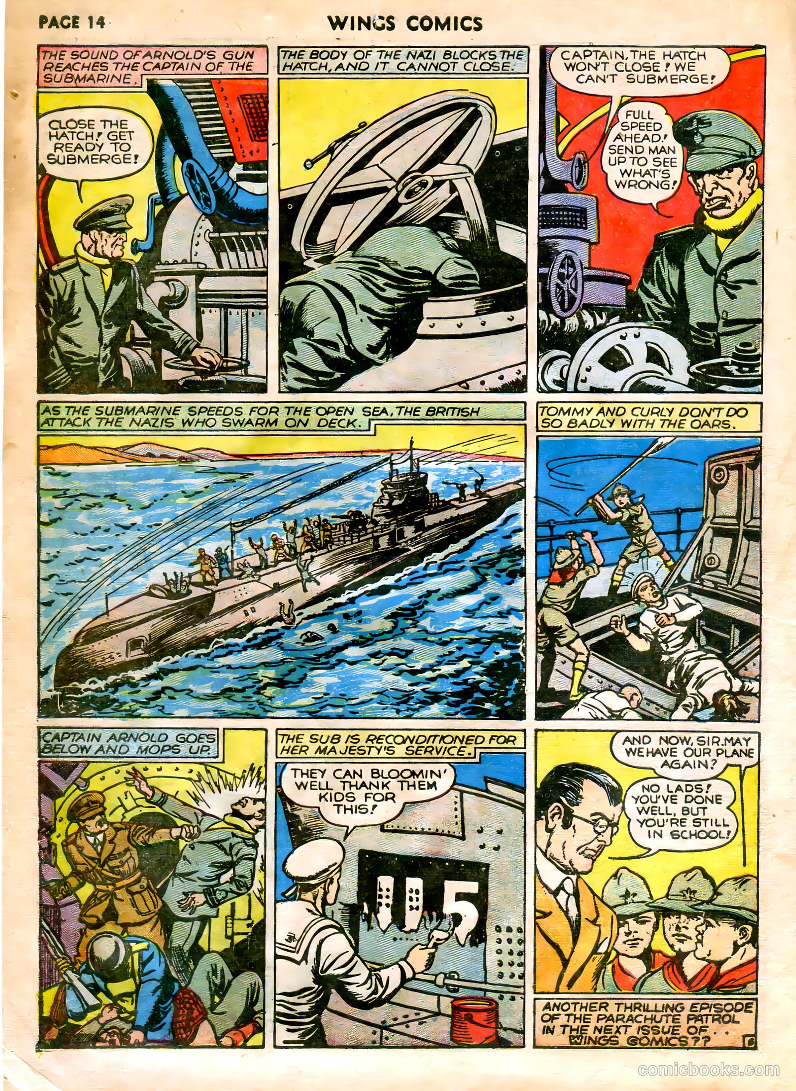Wings Comics #5 (1941) — page 16 of 68