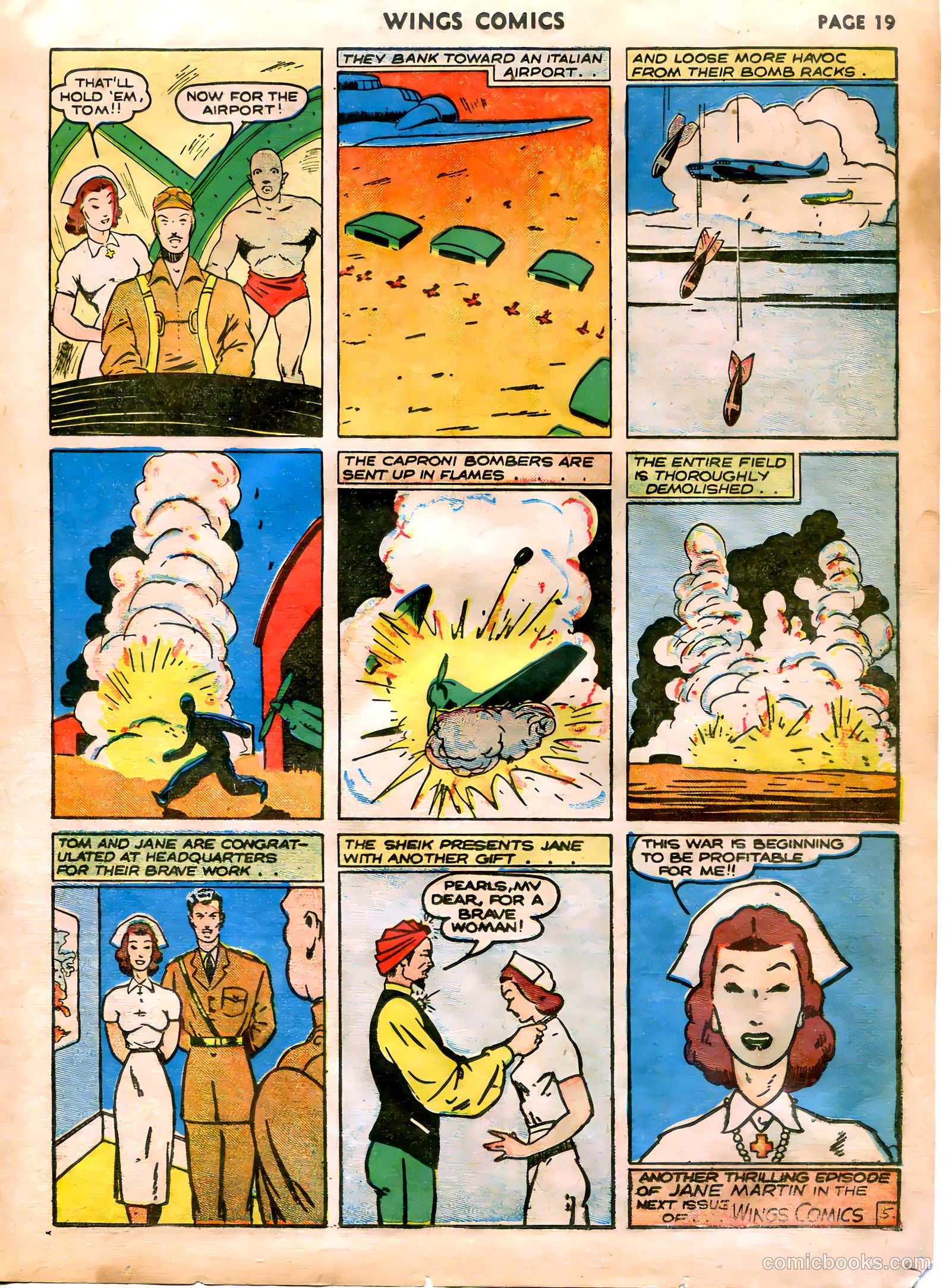 Wings Comics #5 (1941) — page 21 of 68