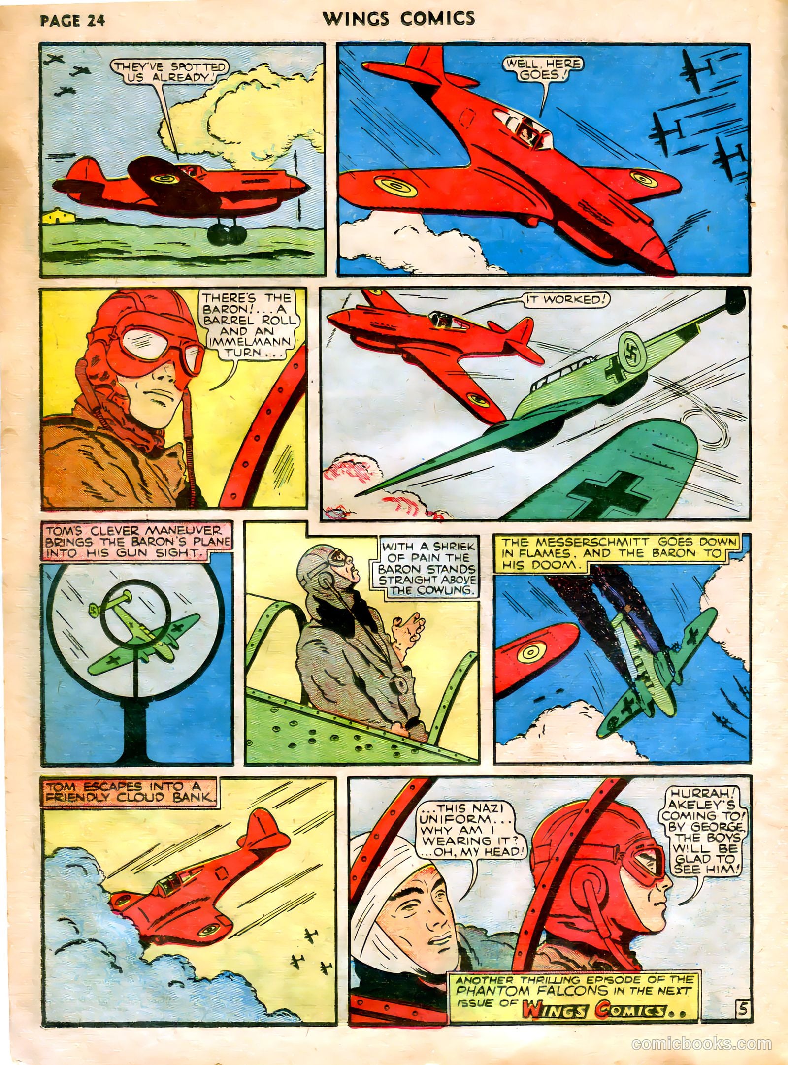 Wings Comics #5 (1941) — page 26 of 68