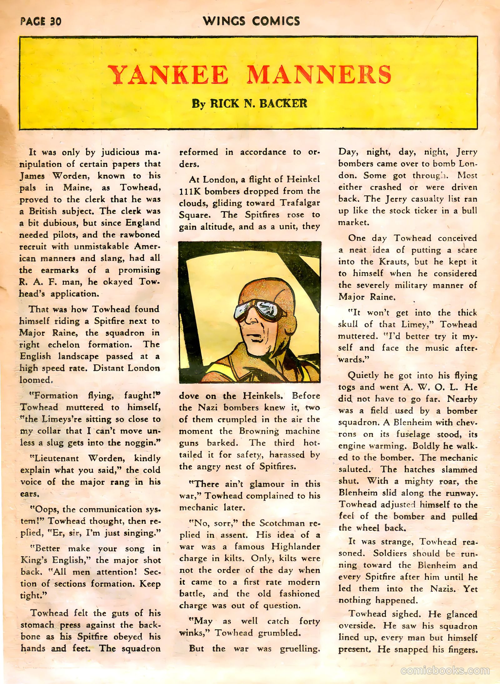 Wings Comics #5 (1941) — page 32 of 68