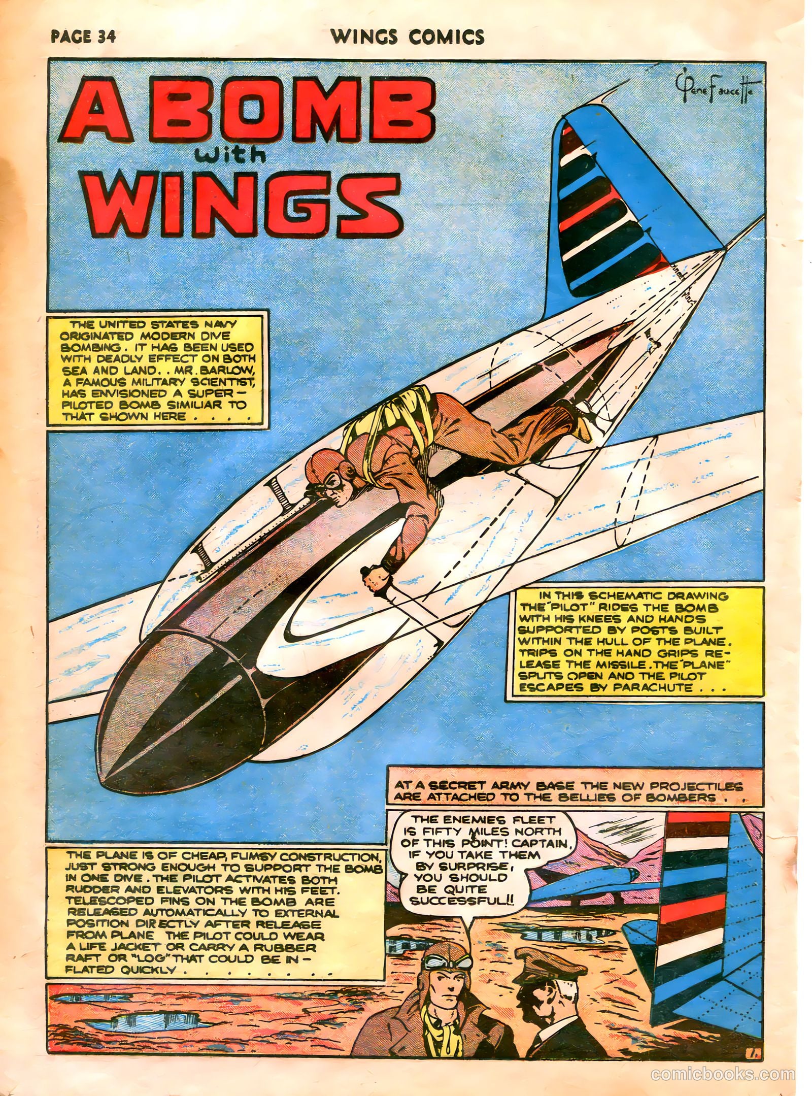 Wings Comics #5 (1941) — page 36 of 68