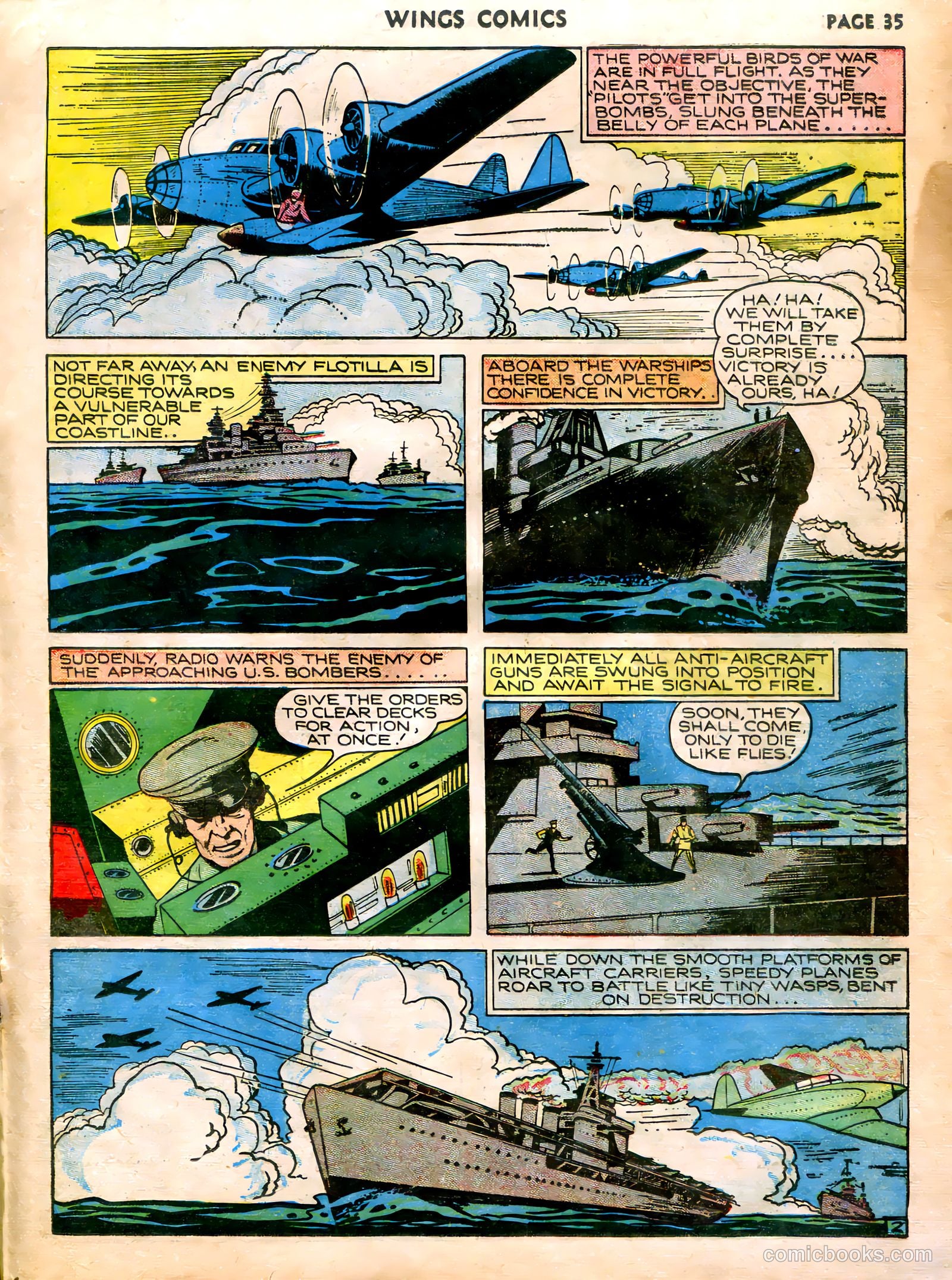 Wings Comics #5 (1941) — page 37 of 68