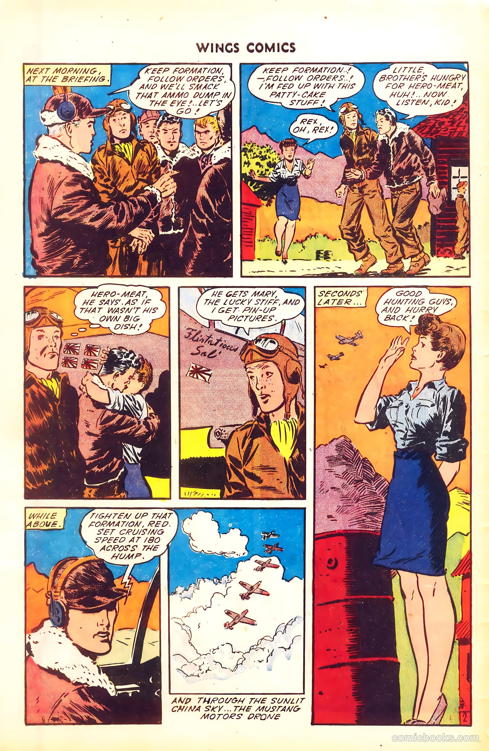 Wings Comics #50 (1944) — page 4 of 52