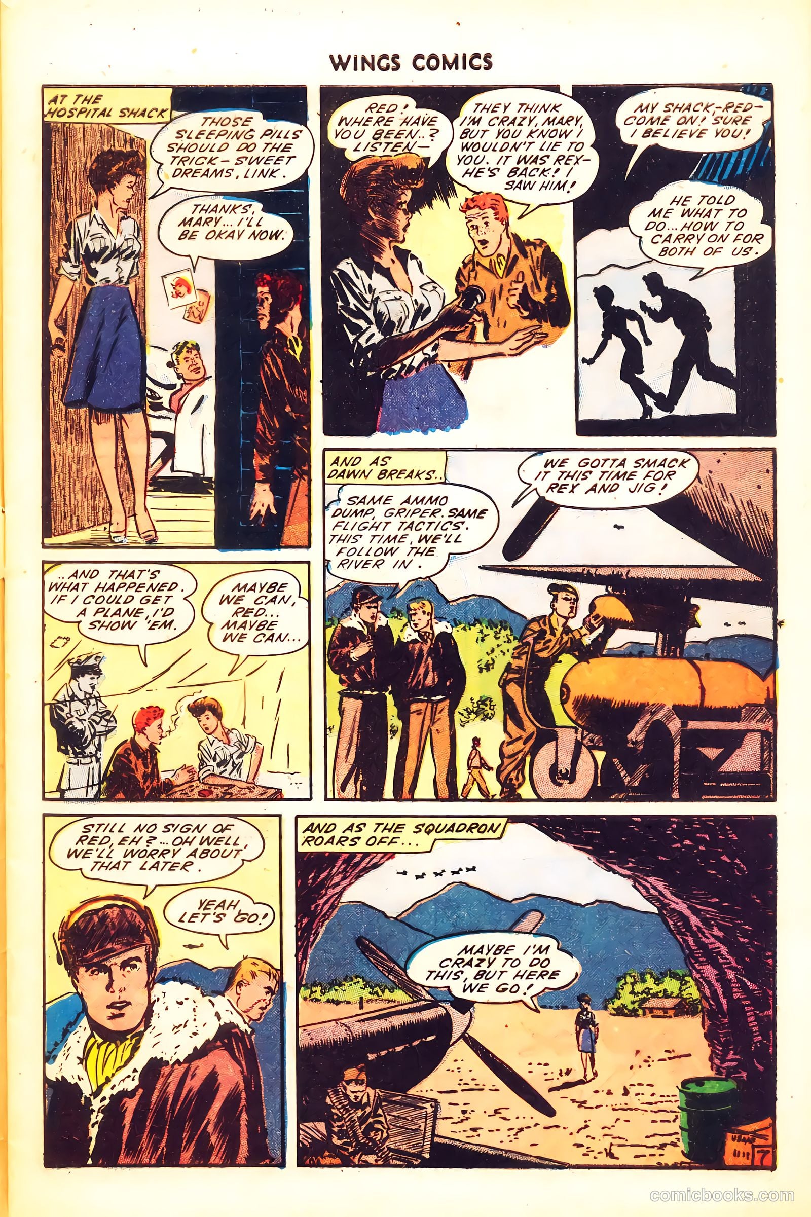 Wings Comics #50 (1944) — page 9 of 52