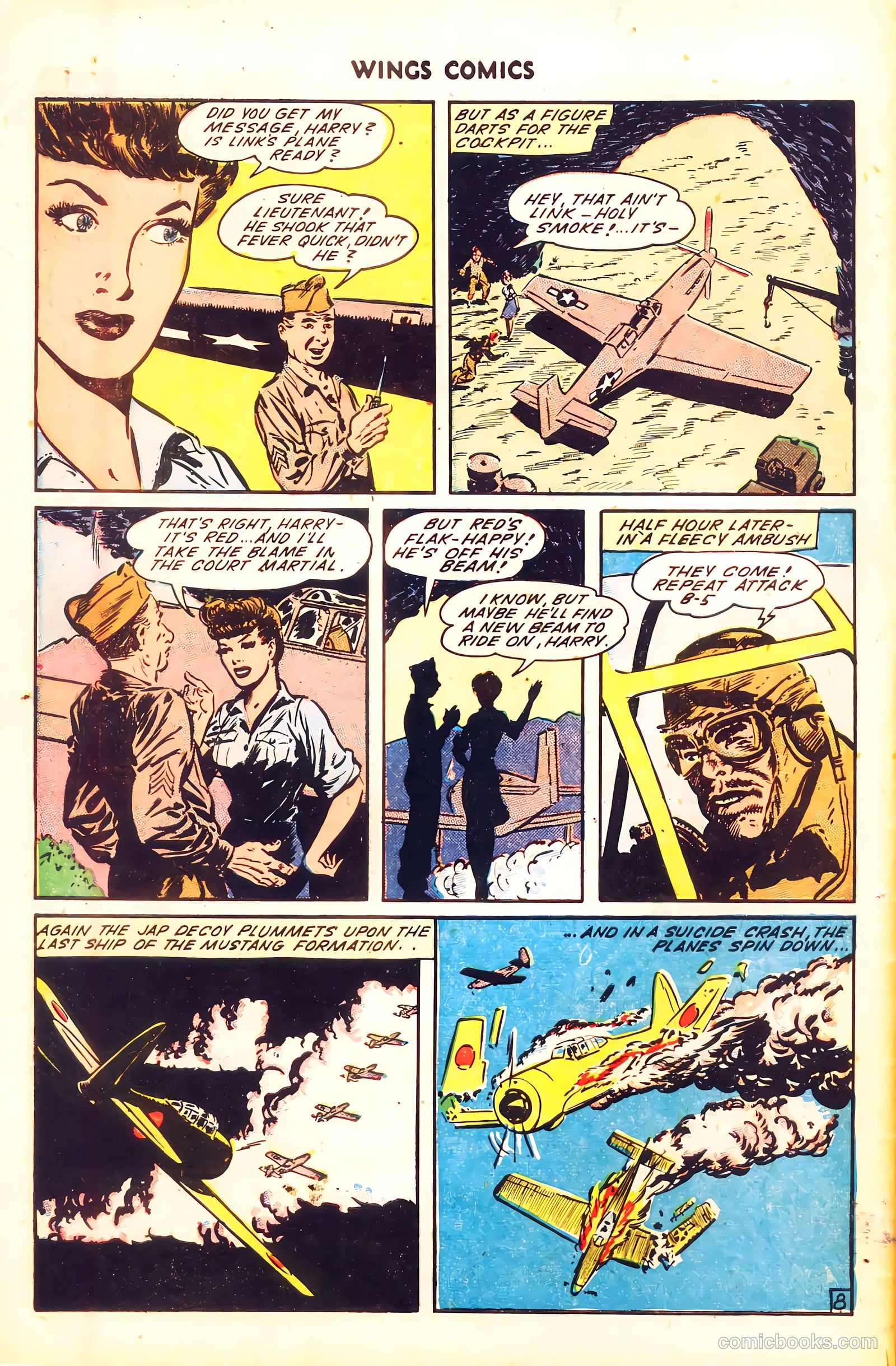 Wings Comics #50 (1944) — page 10 of 52