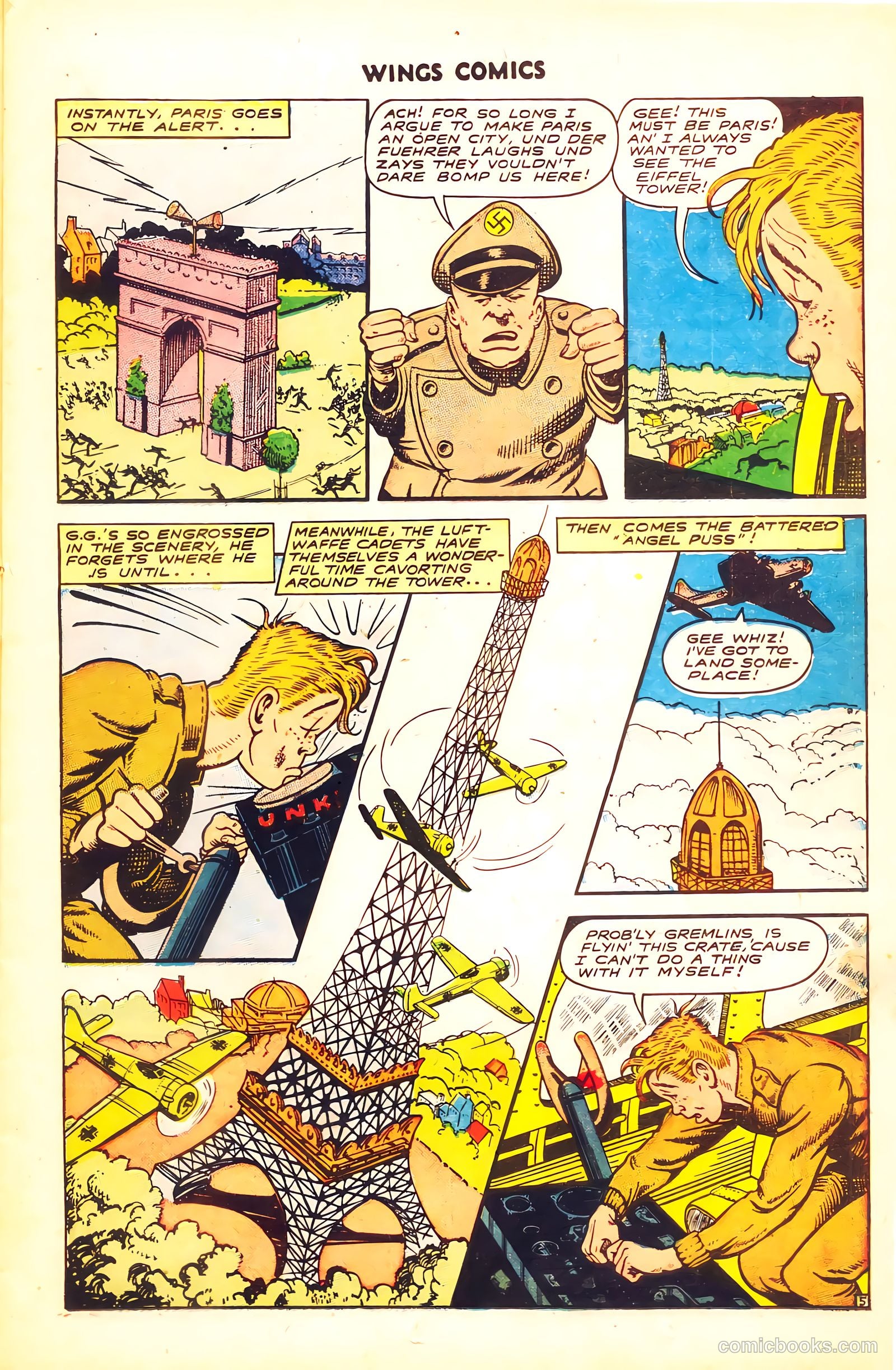 Wings Comics #50 (1944) — page 17 of 52